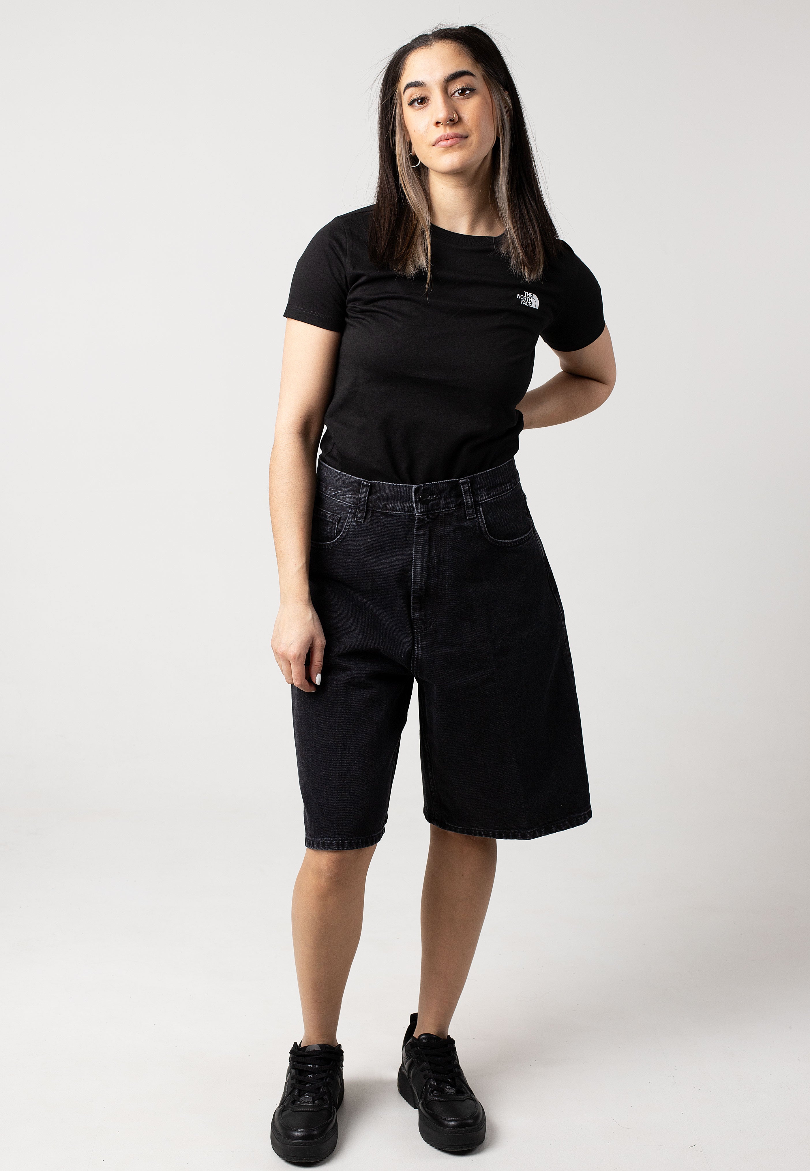 Carhartt WIP - W' Brandon Stone Washed Black - Shorts | Women-Image
