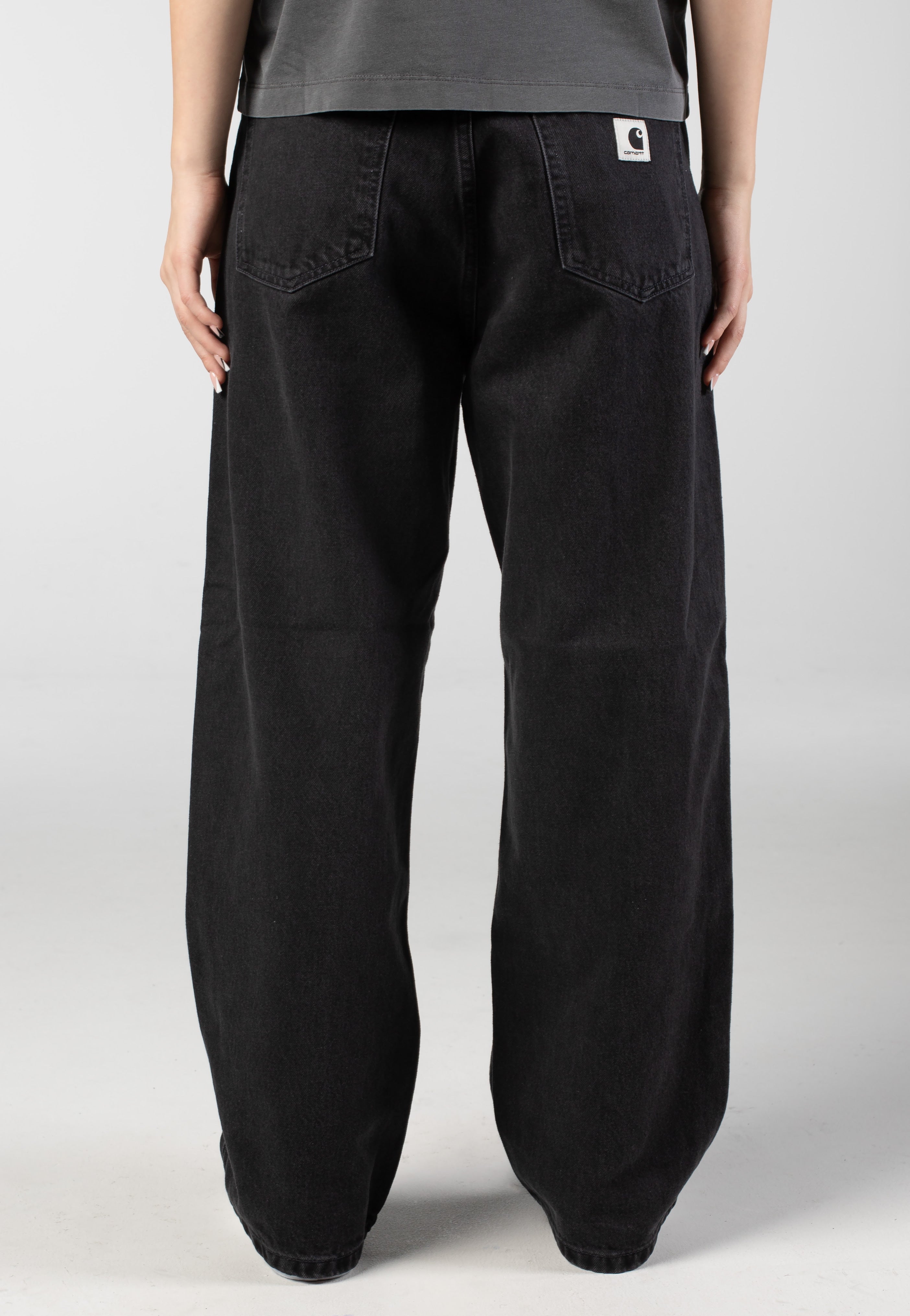 Carhartt WIP - W' Brandon Stone Washed Black - Pants | Women-Image