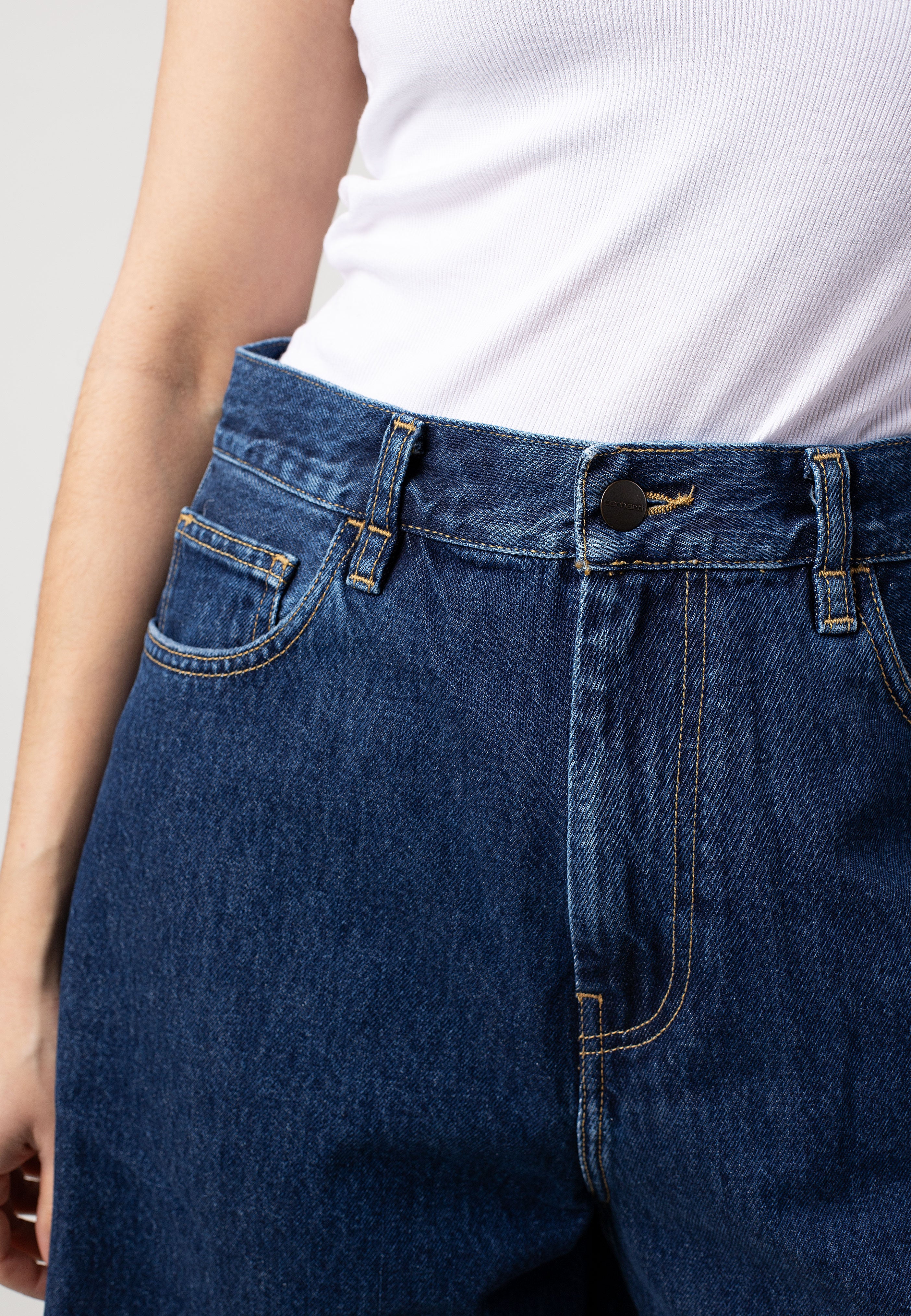 Carhartt WIP - W' Brandon Stone Washed Blue - Shorts | Women-Image