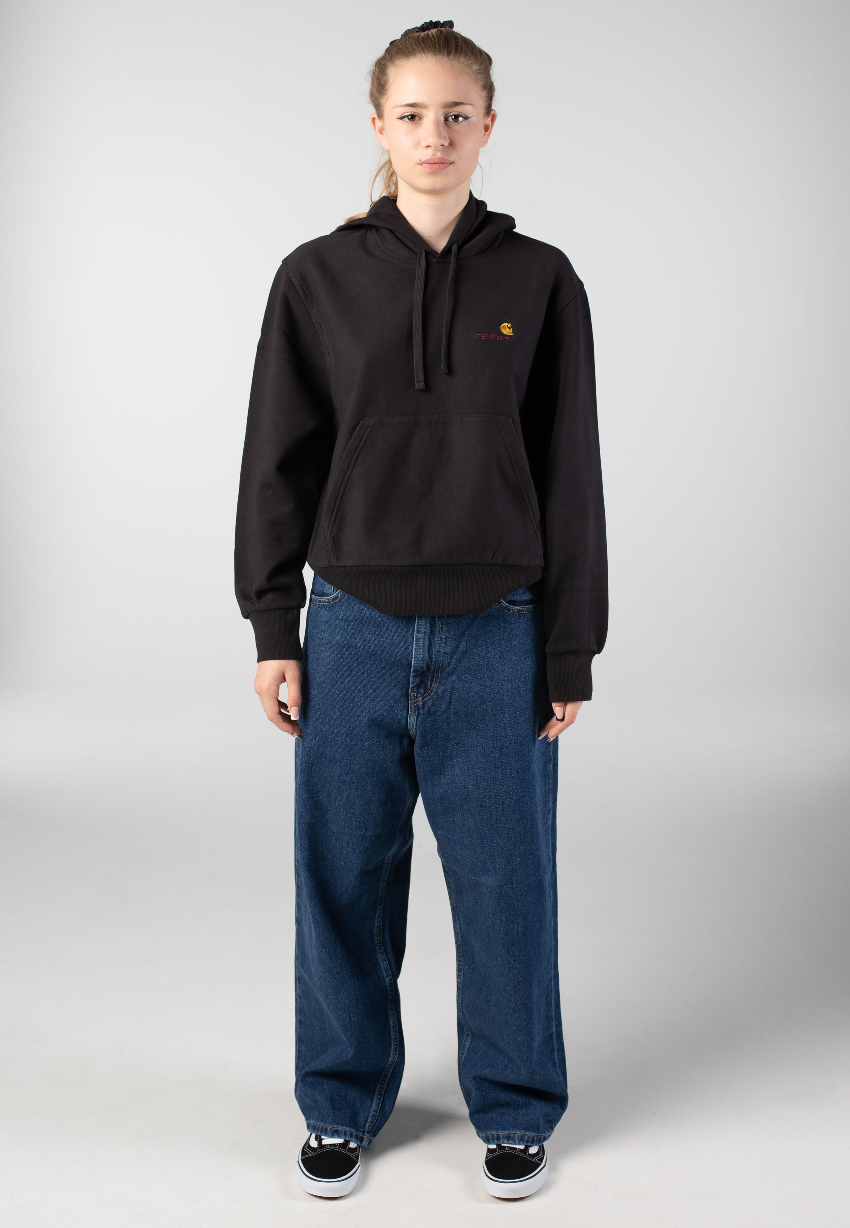 Carhartt WIP - W' Brandon Stone Washed Blue - Pants | Women-Image