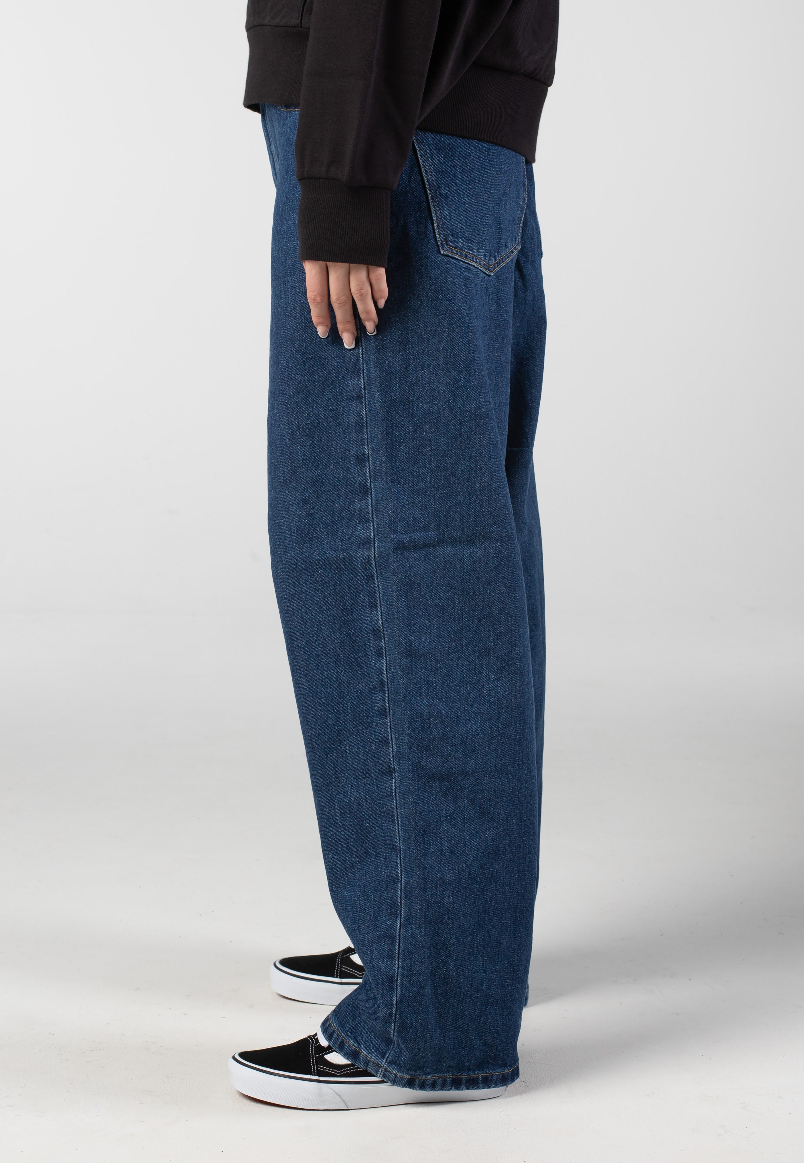Carhartt WIP - W' Brandon Stone Washed Blue - Pants | Women-Image