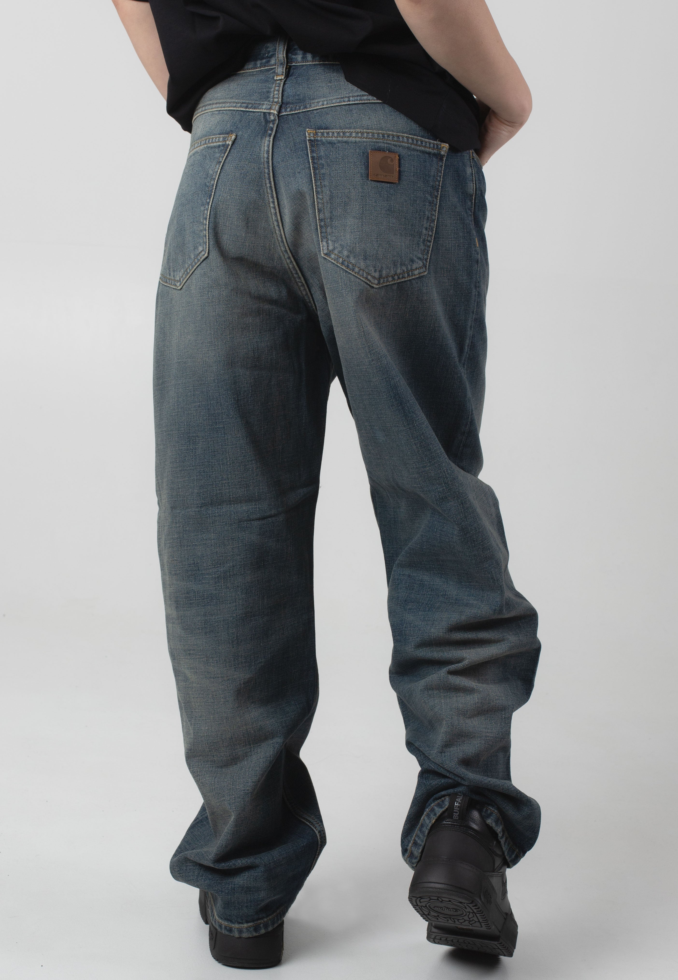 Carhartt WIP - W' Brandon Worn Used Wash Blue - Pants | Women-Image