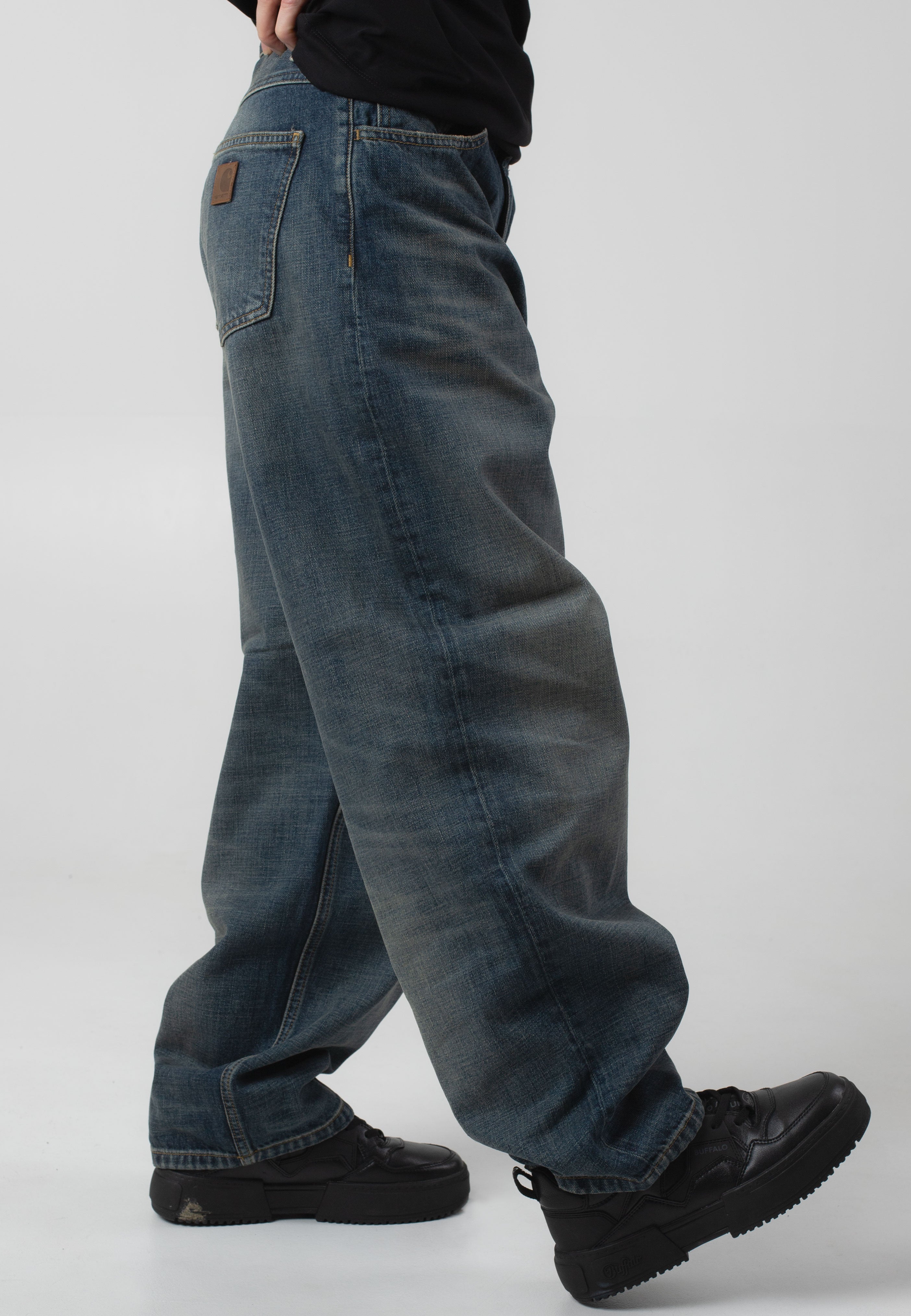 Carhartt WIP - W' Brandon Worn Used Wash Blue - Pants | Women-Image