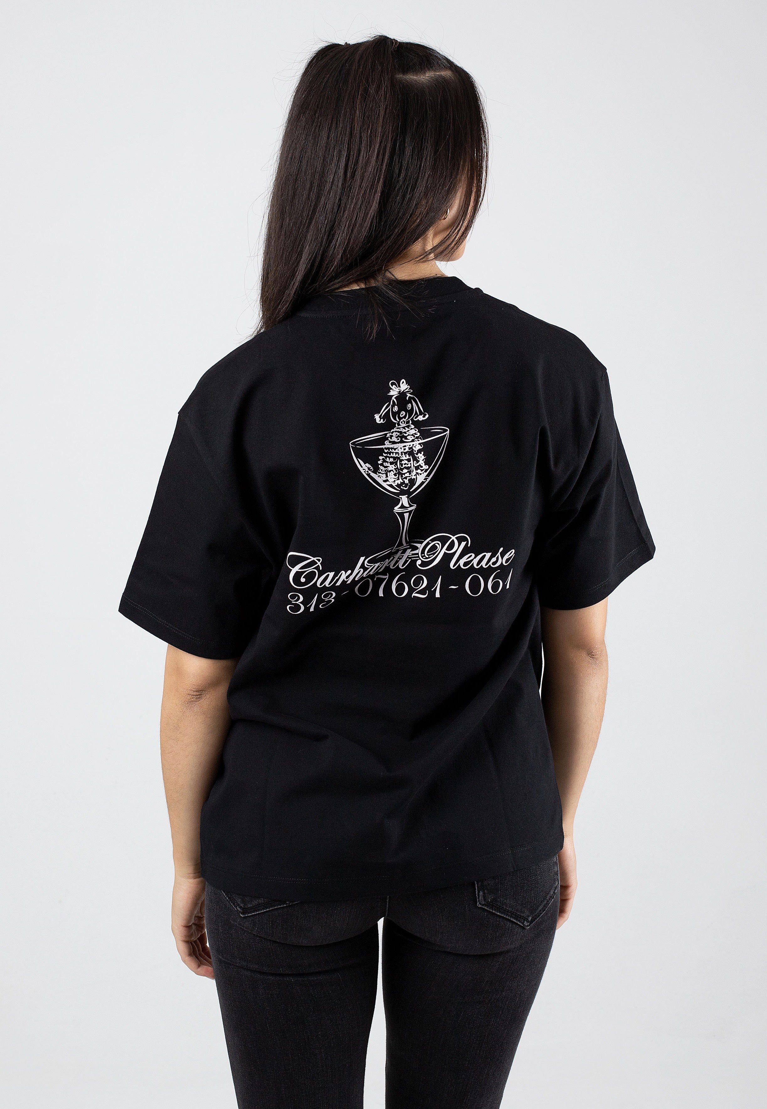 Carhartt WIP - W' Carhartt Please Black/White - T-Shirt | Women-Image