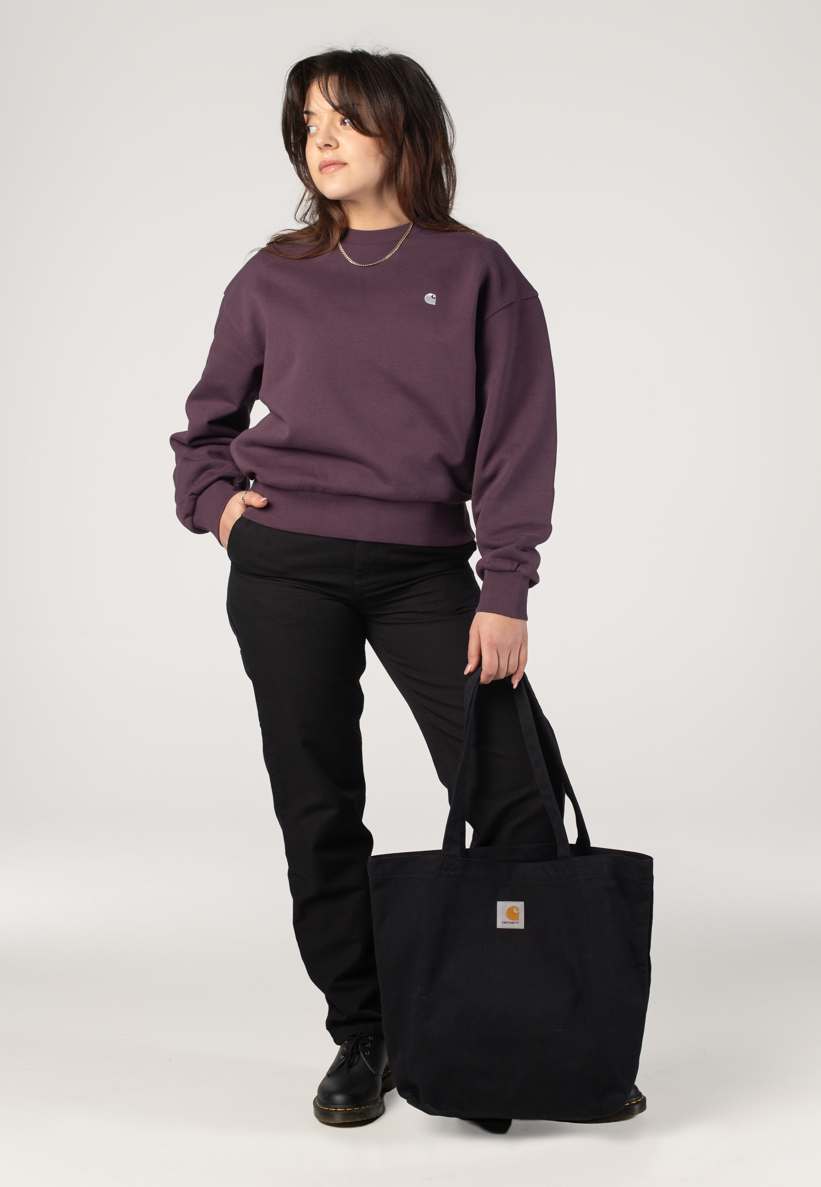 Carhartt WIP - W' Casey Cozy Purple/Silver - Sweater | Women-Image