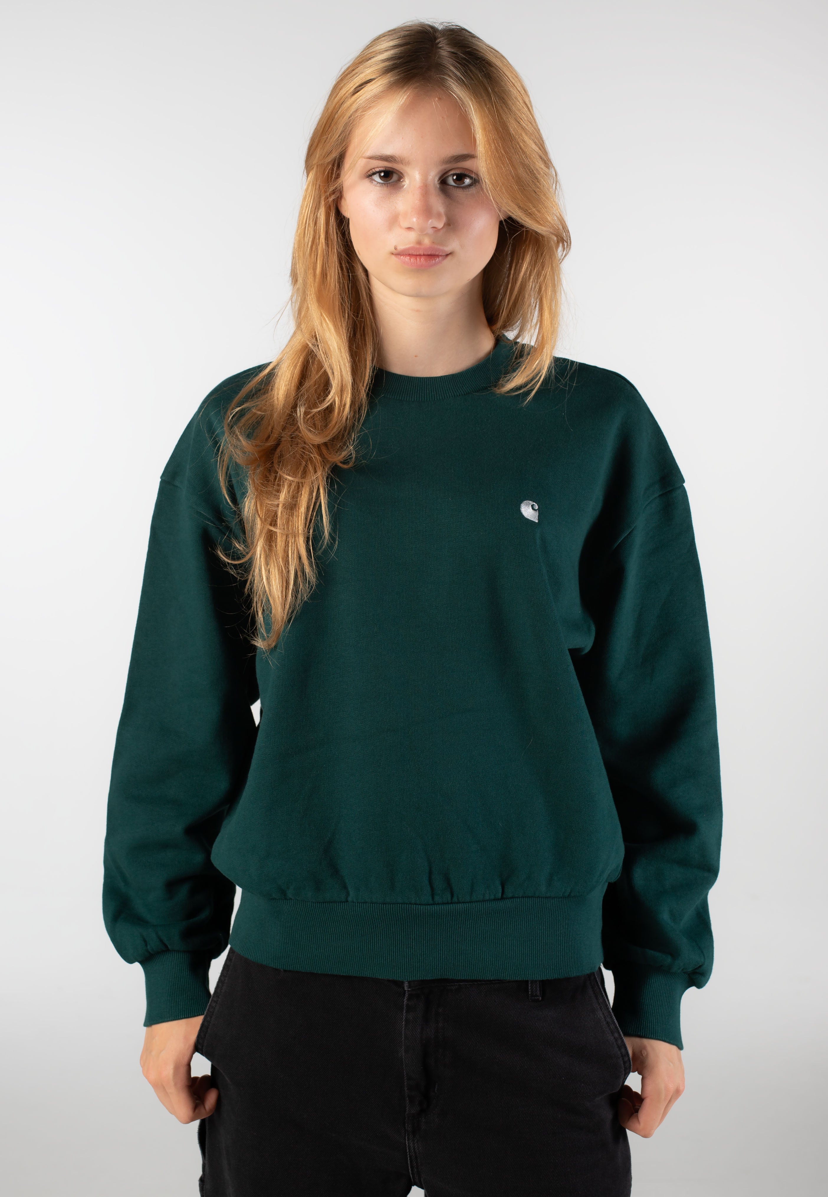 Carhartt WIP - W' Casey Dark Fir/Silver - Sweater | Women-Image