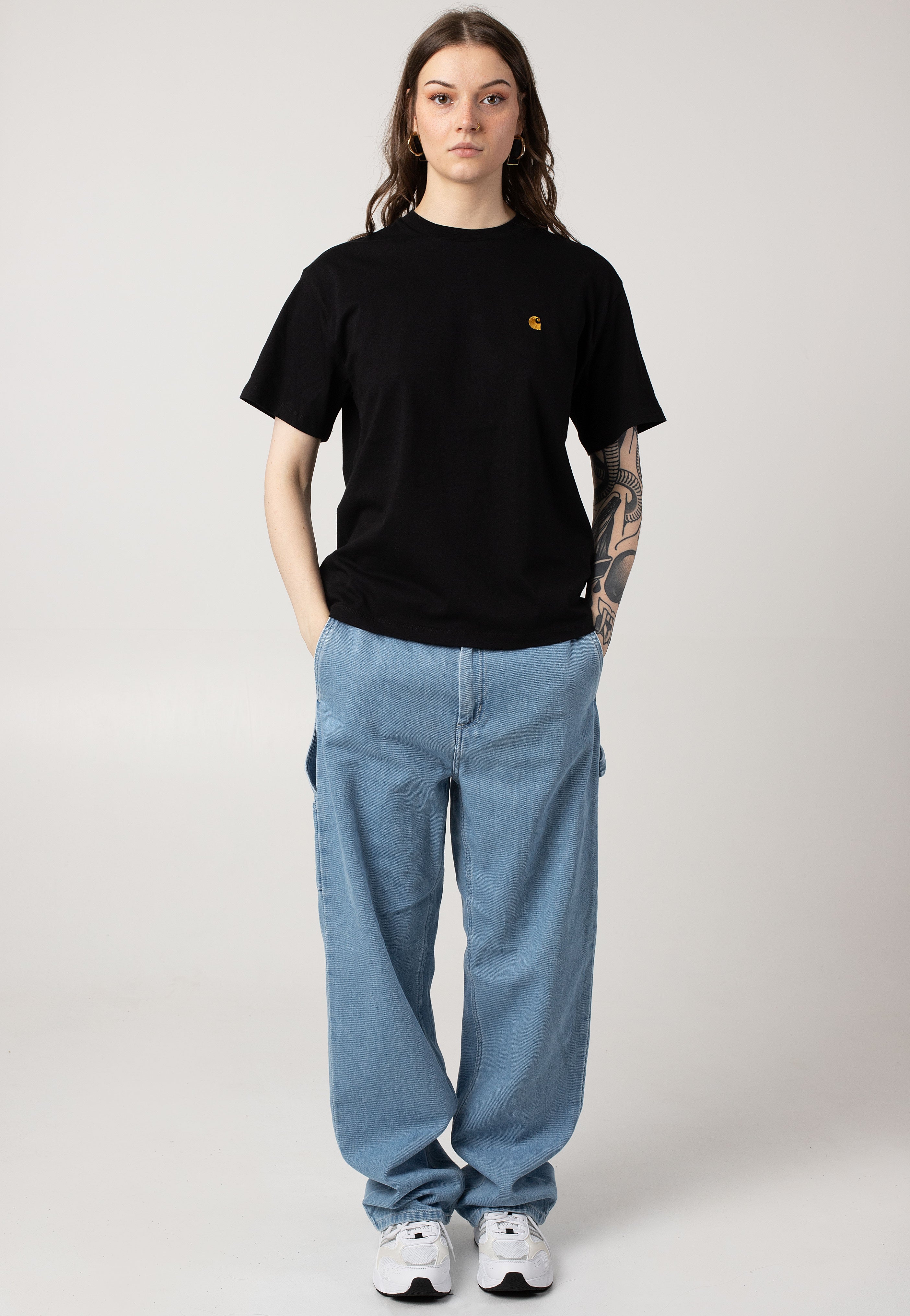 Carhartt WIP - W' Pierce Straight Stone Bleached Blue - Jeans | Women-Image