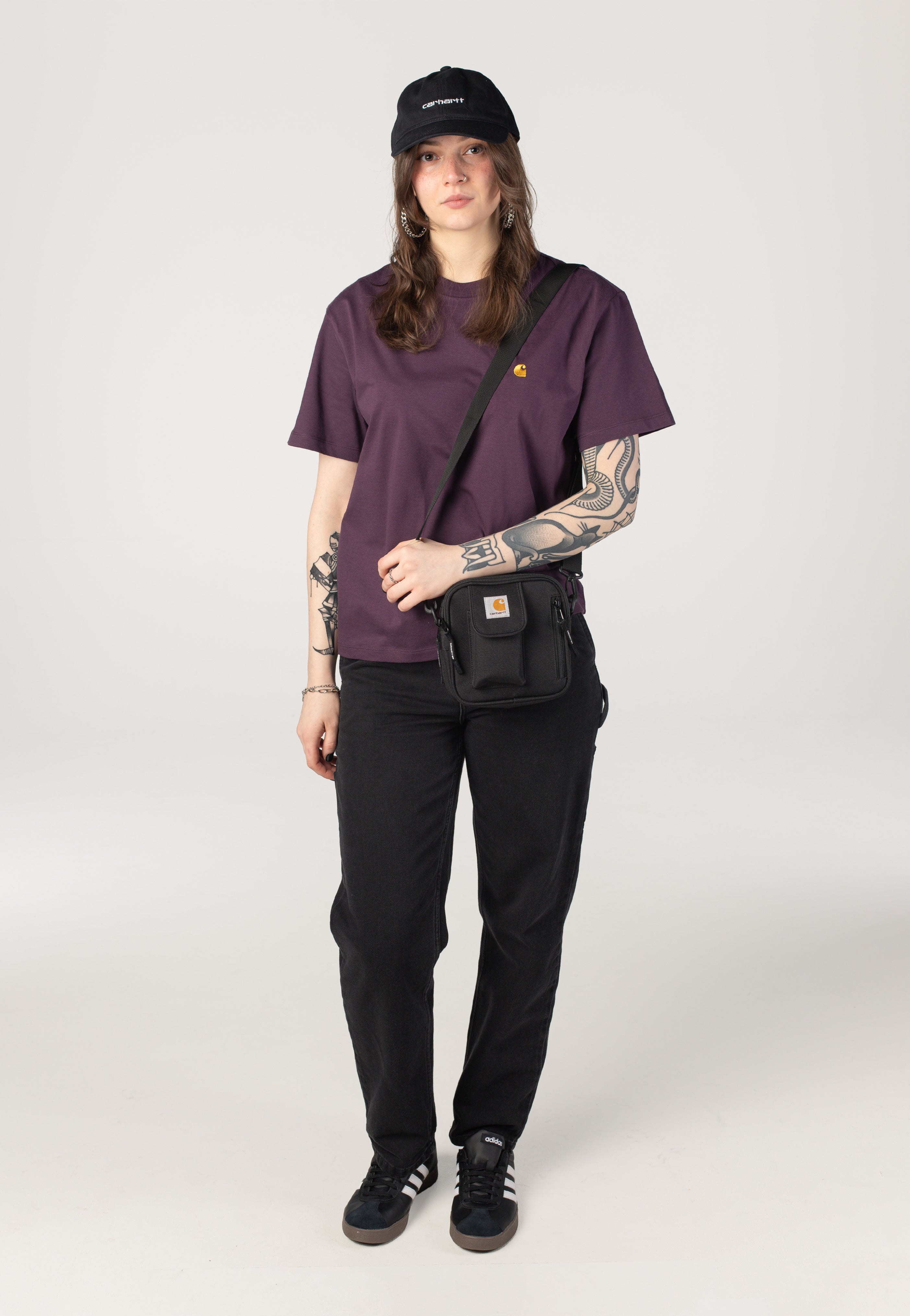 Carhartt WIP - W' Chase Cozy Purple/Gold - T-Shirt | Women-Image
