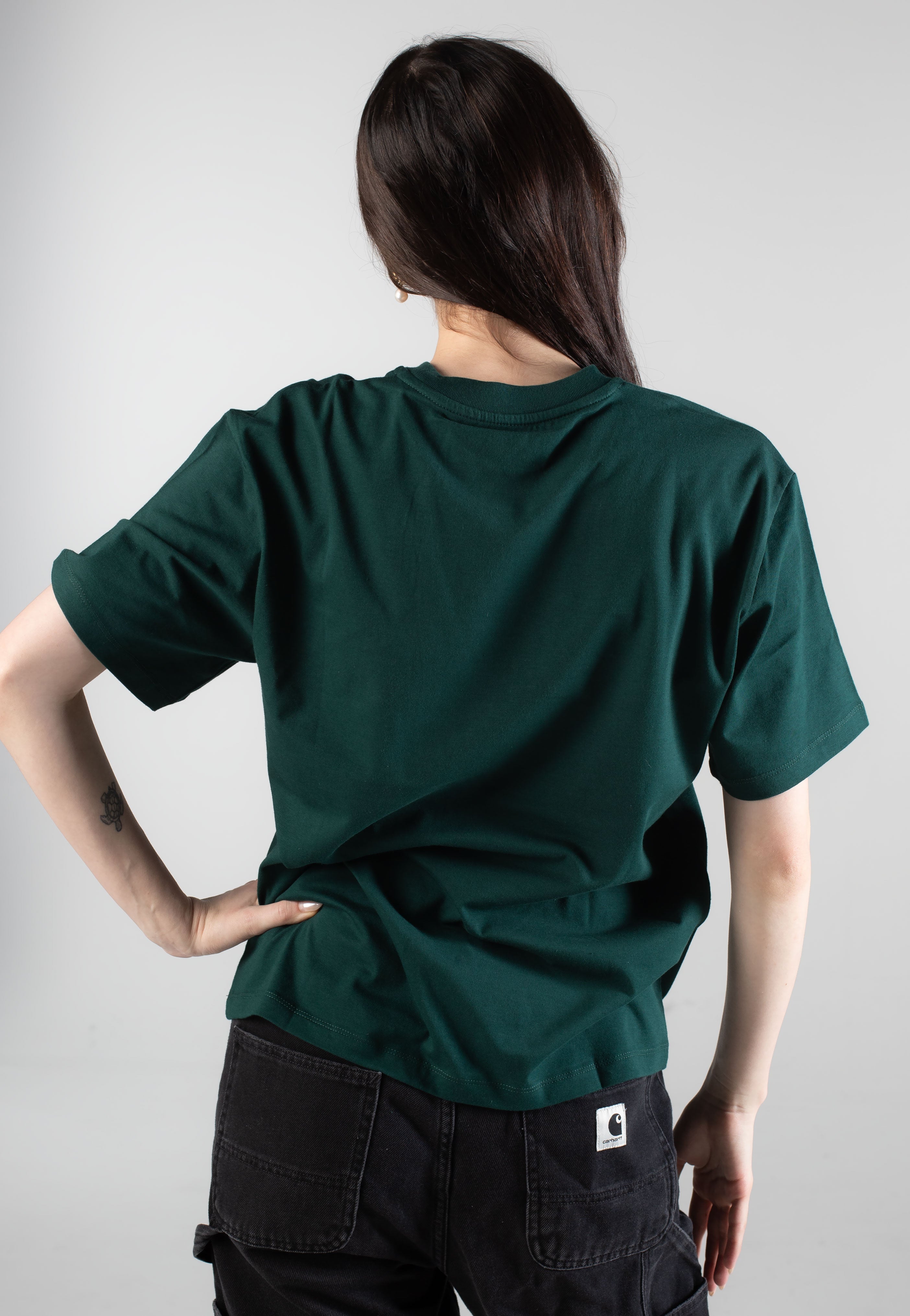 Carhartt WIP - W' Chase Dark Fir/Gold - T-Shirt | Women-Image