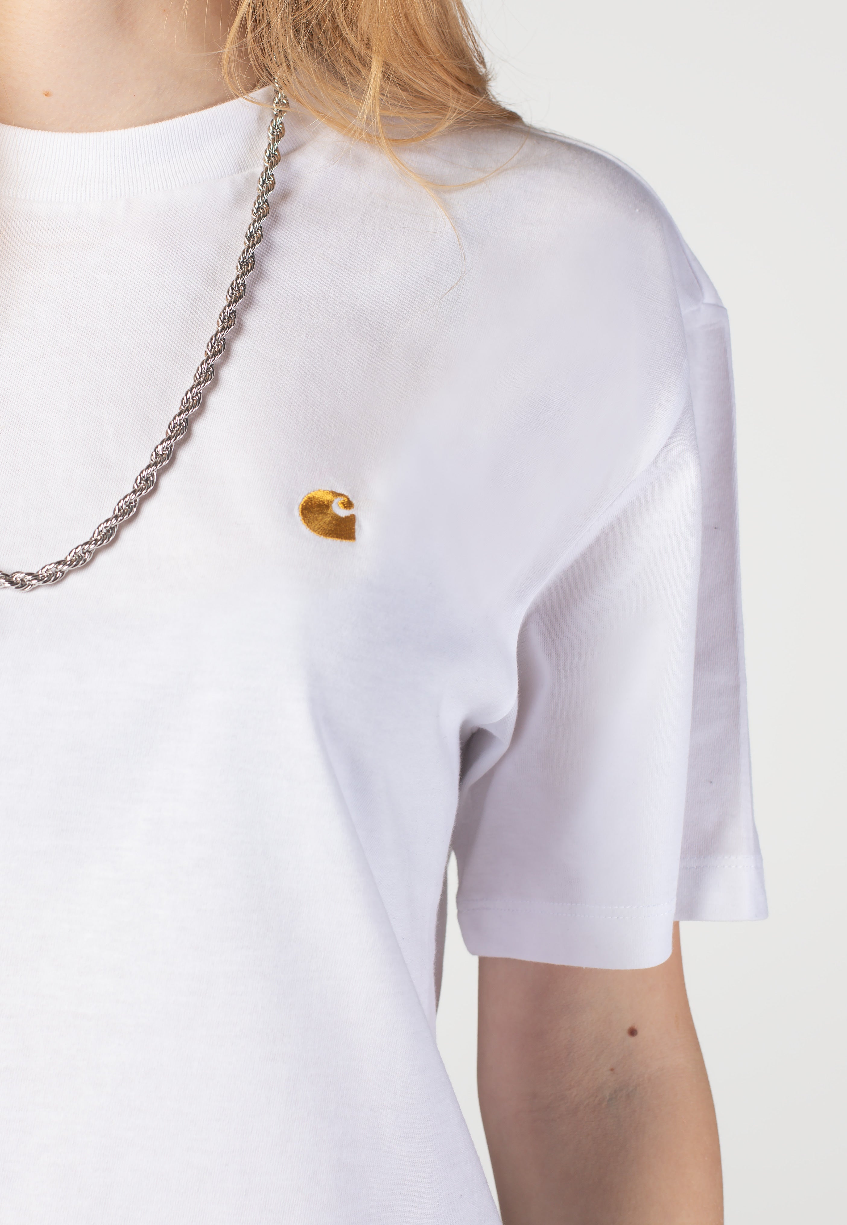 Carhartt WIP - W' Chase White/Gold - T-Shirt | Women-Image