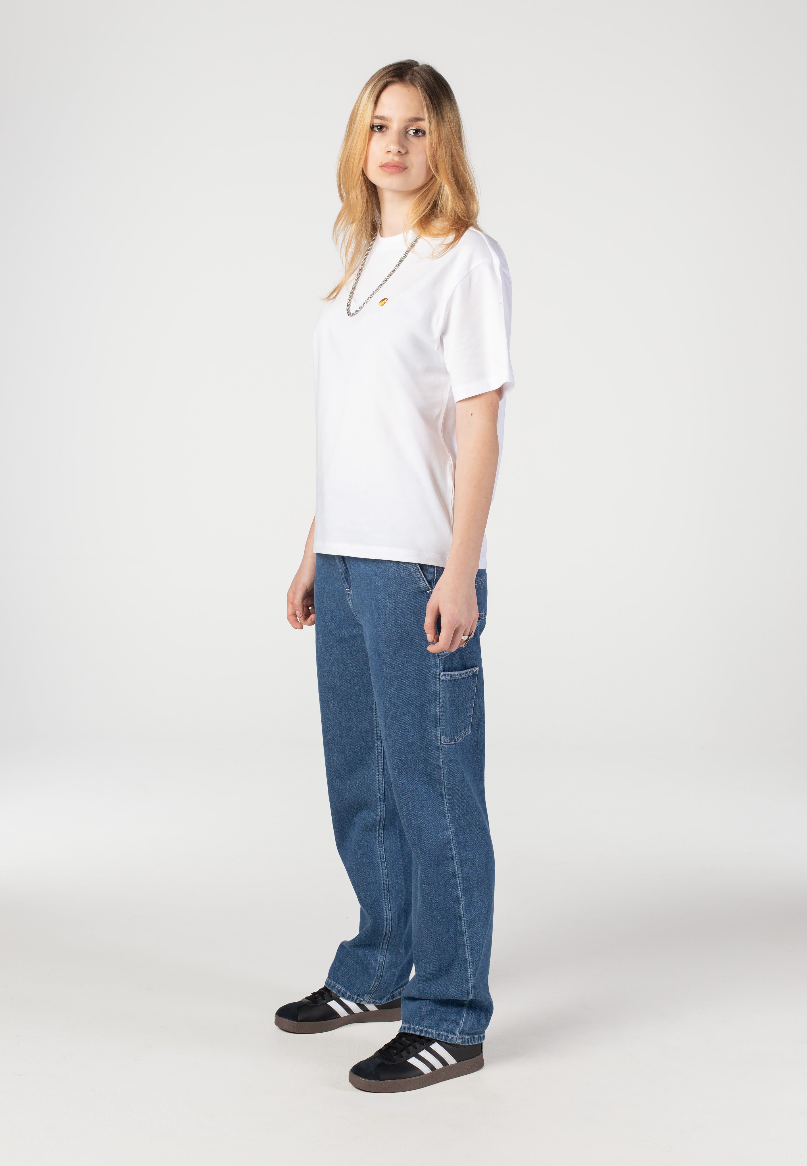 Carhartt WIP - W' Chase White/Gold - T-Shirt | Women-Image