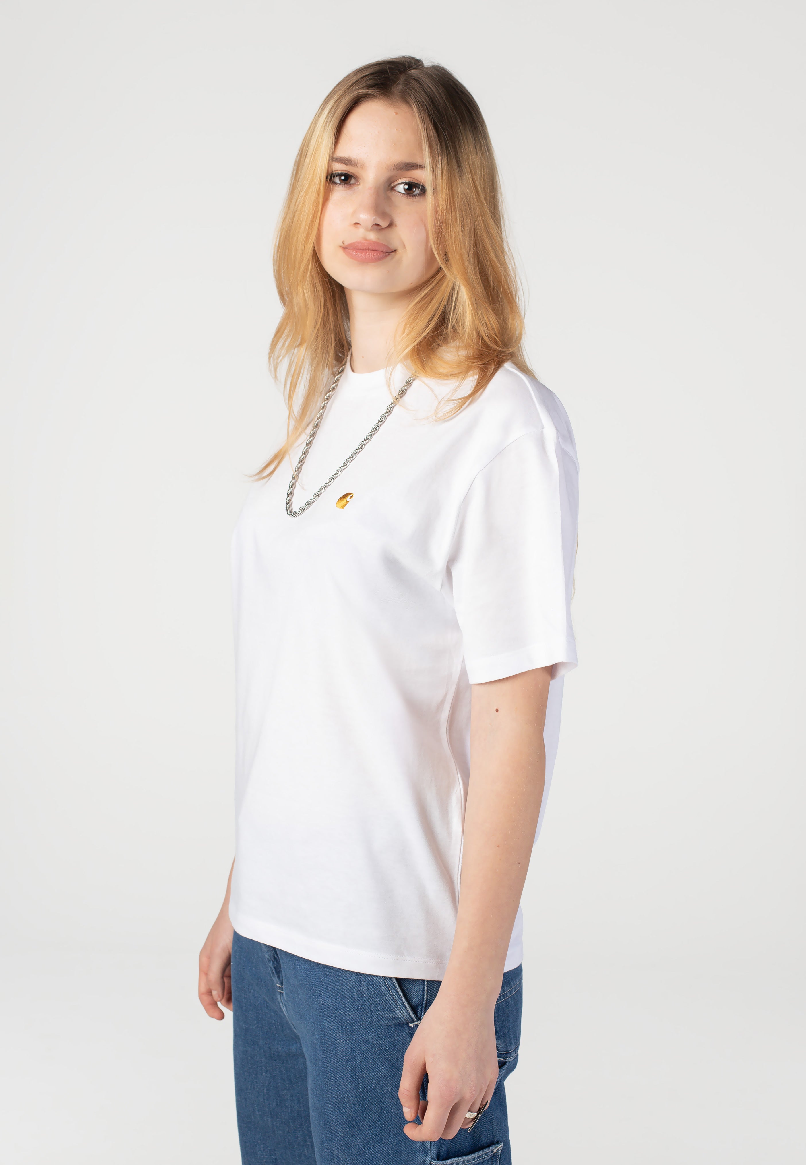 Carhartt WIP - W' Chase White/Gold - T-Shirt | Women-Image