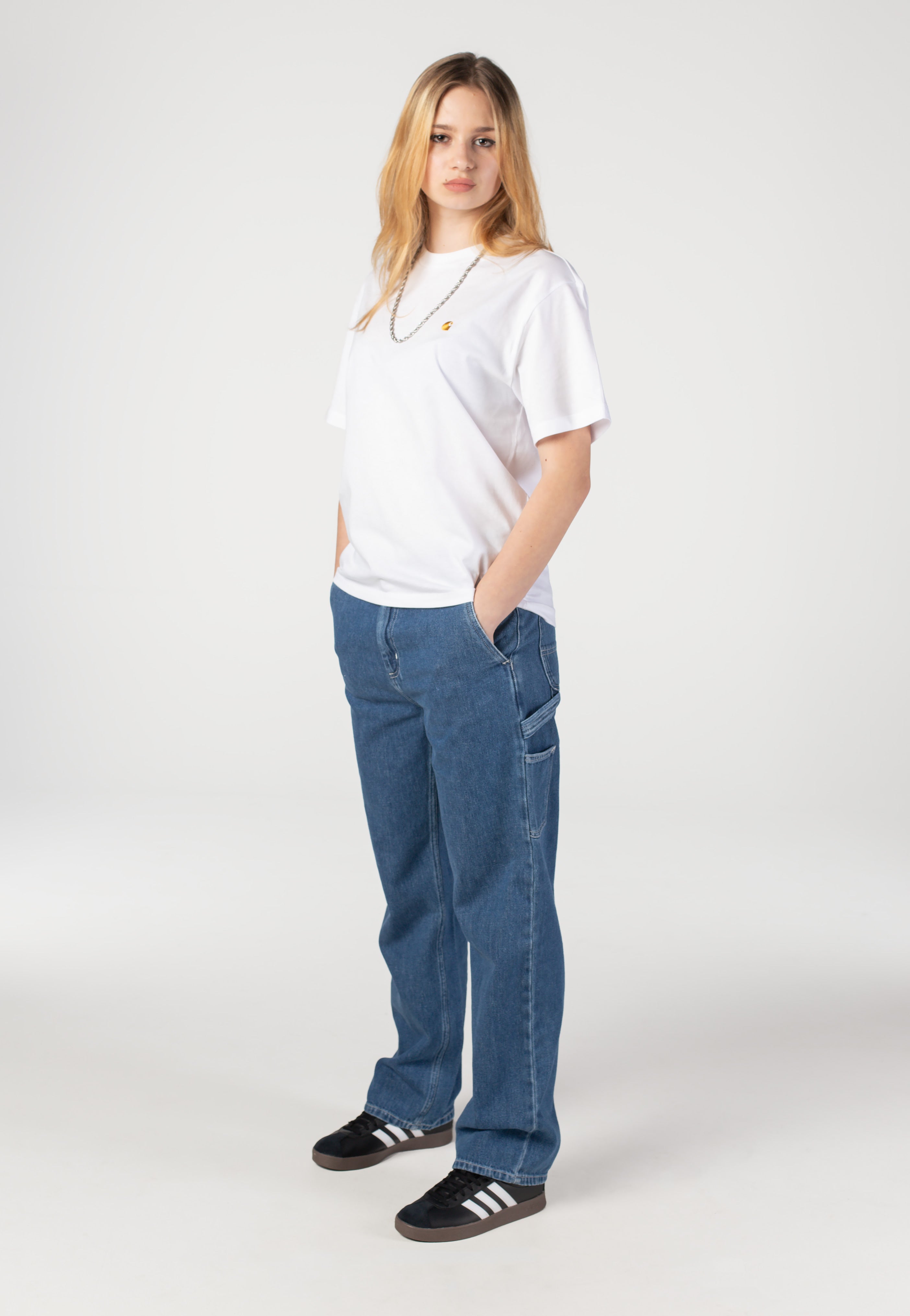 Carhartt WIP - W' Chase White/Gold - T-Shirt | Women-Image