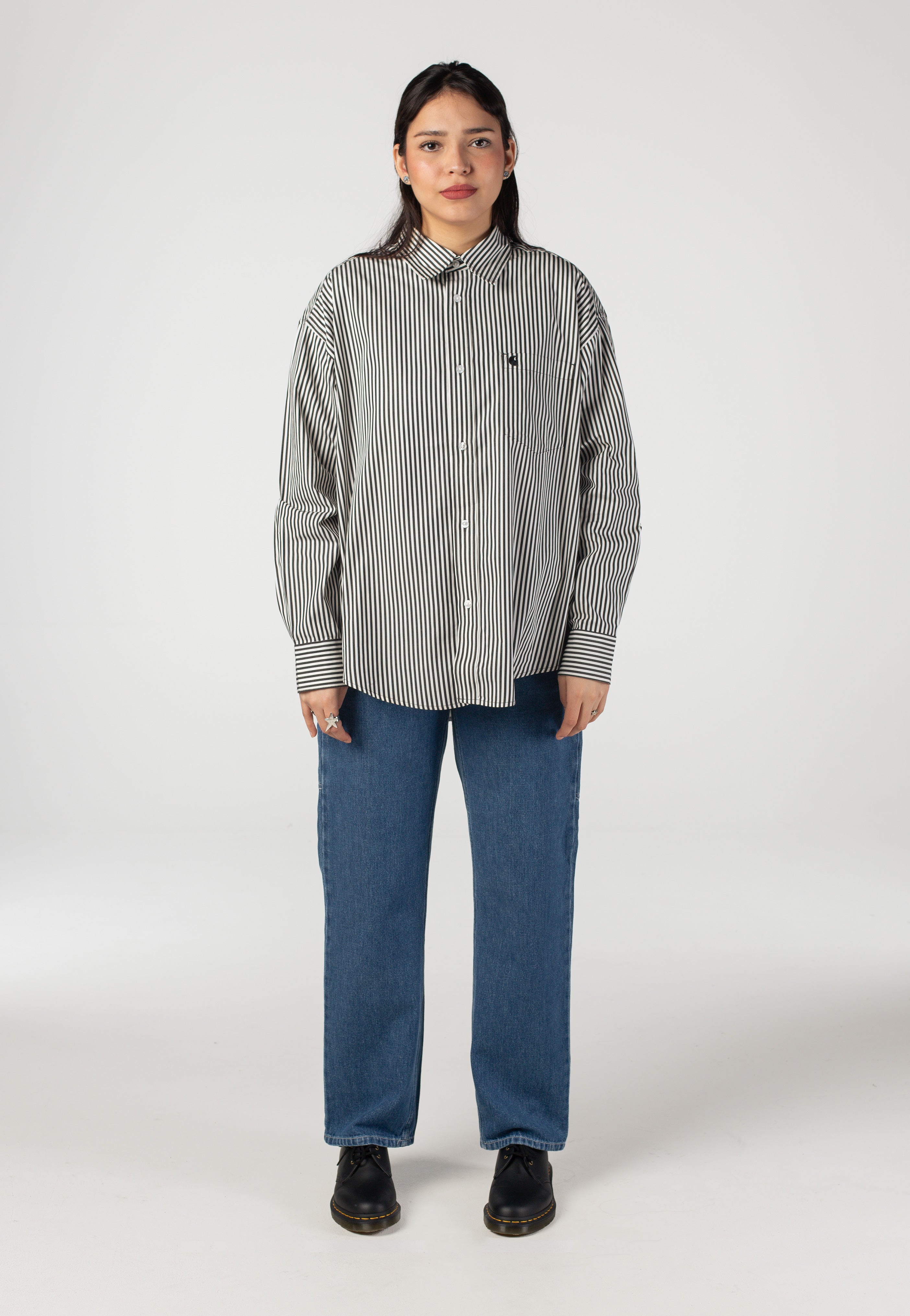 Carhartt WIP - W‘ Daldry Daldry Stripe Black/Wax - Shirt | Women-Image