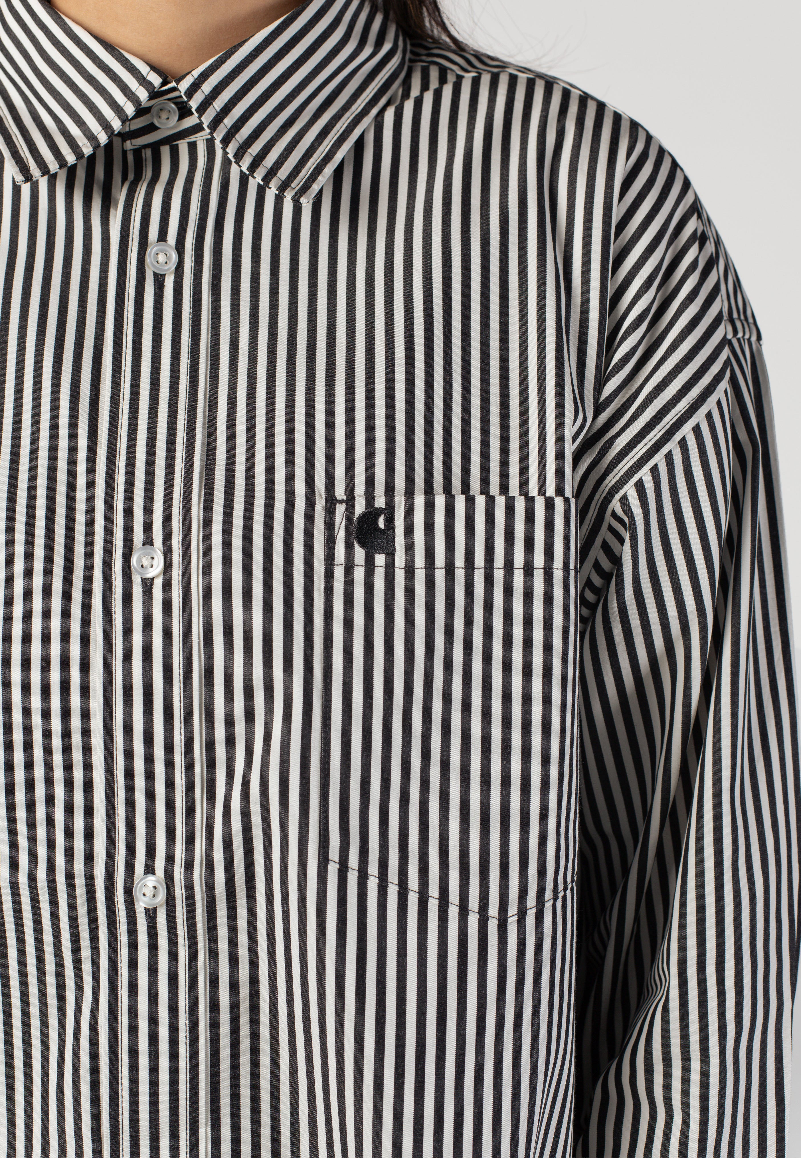 Carhartt WIP - W‘ Daldry Daldry Stripe Black/Wax - Shirt | Women-Image