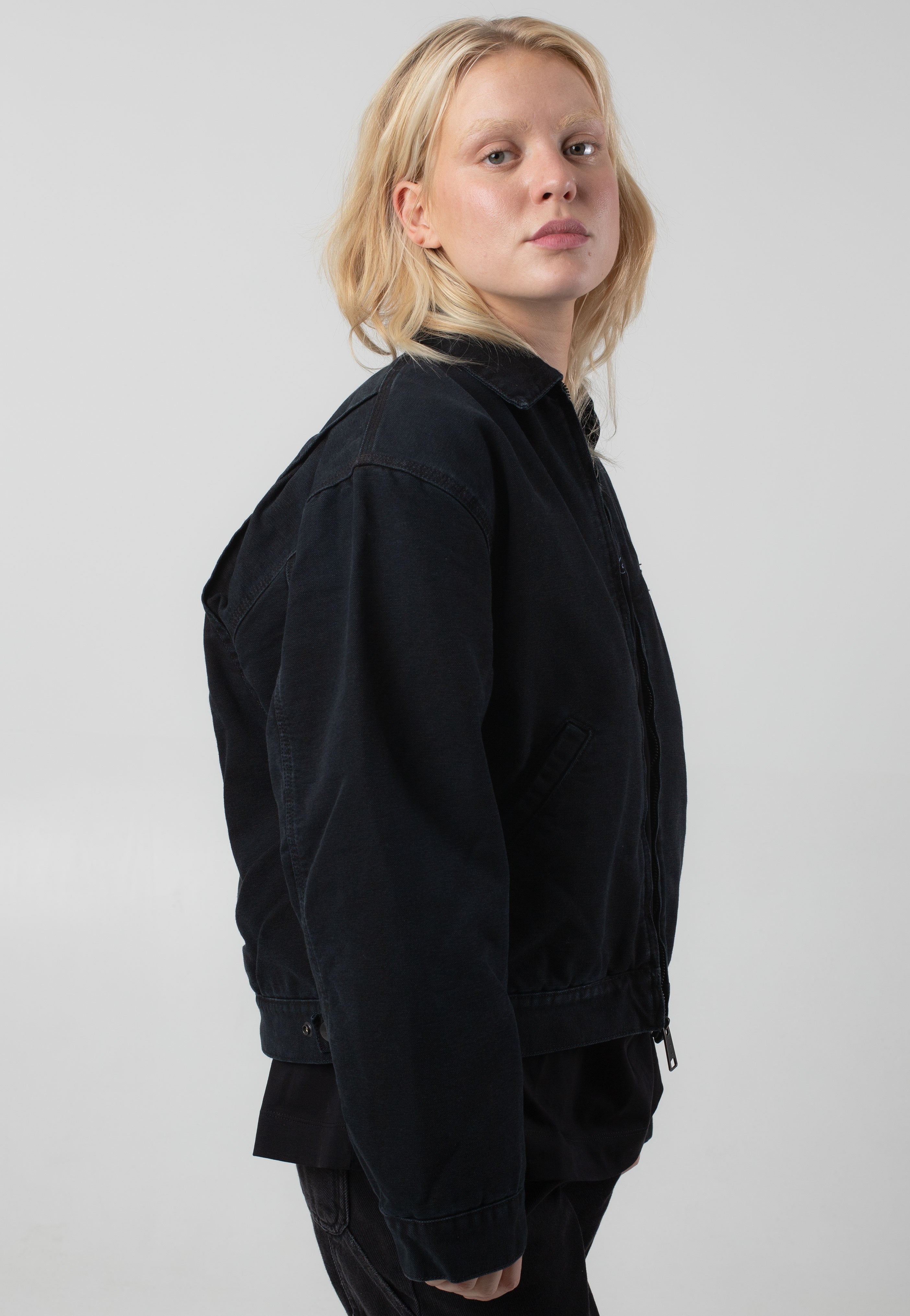 Carhartt WIP - W' Dayton Stone Canvas Black - Jacket | Women-Image