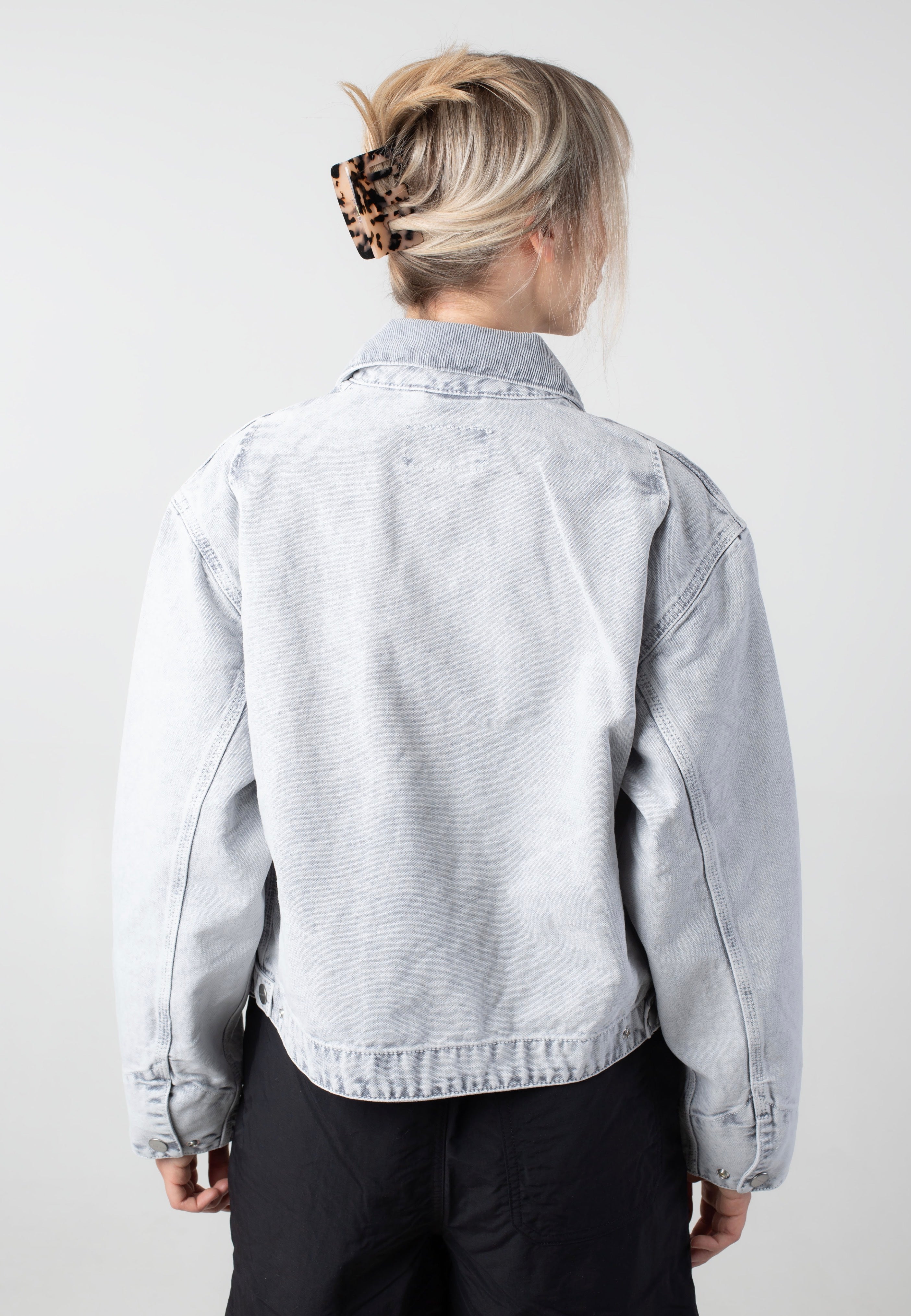 Carhartt WIP - W' Emery Canvas Black/Black Chalk Wash - Jacket | Women-Image