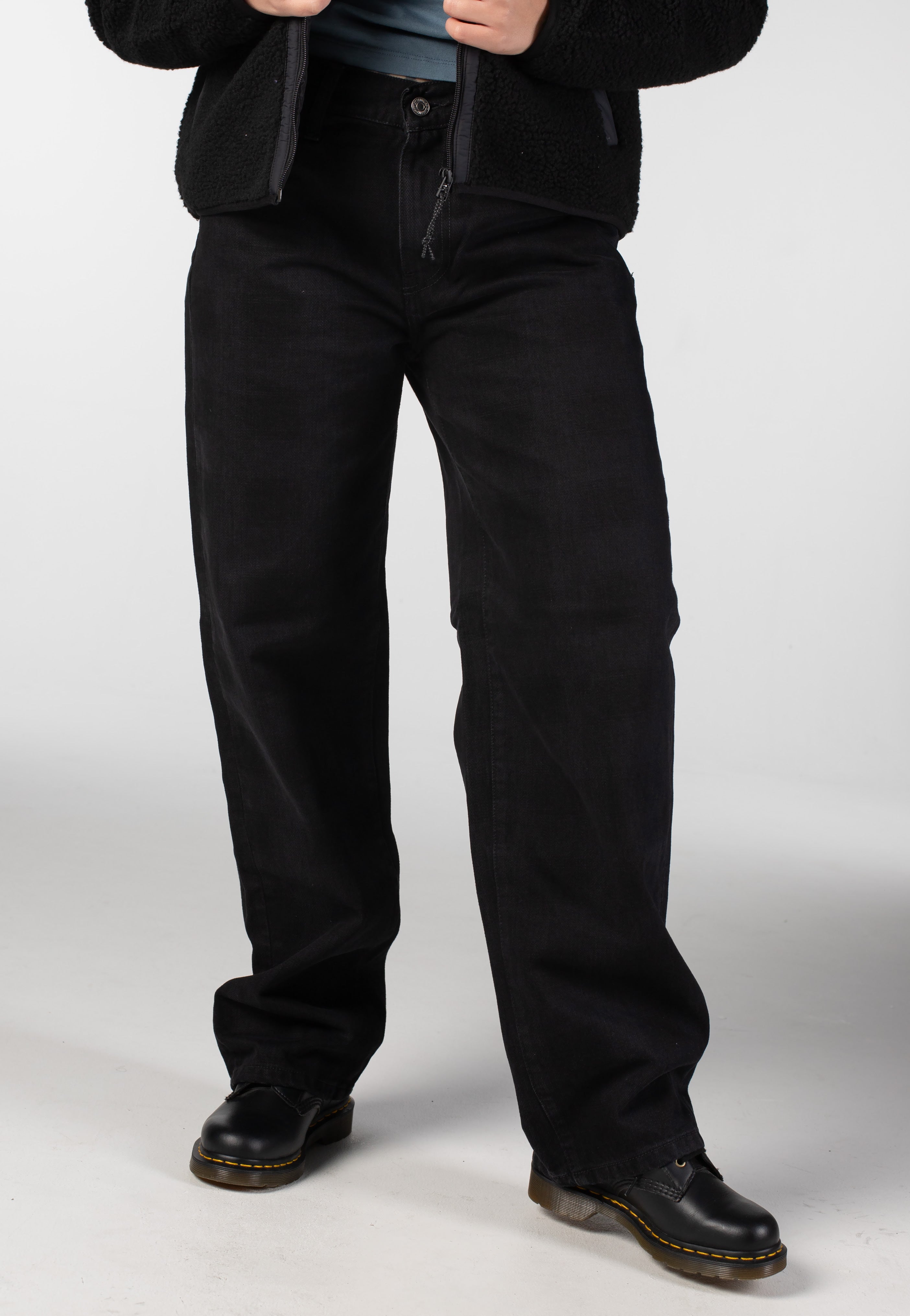 Carhartt WIP - W' Everson Washed Print Black - Pants | Women-Image