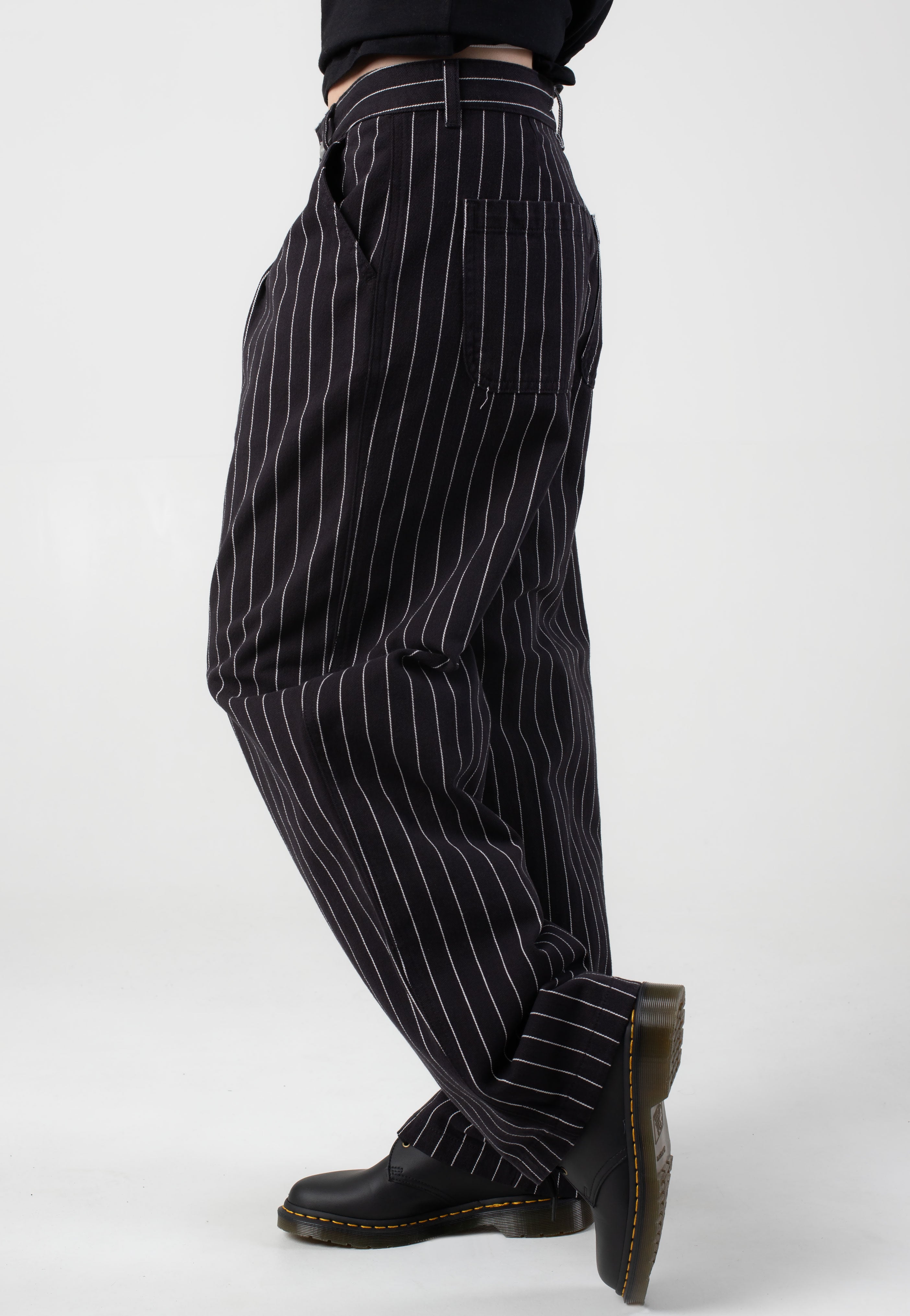 Carhartt WIP - W' Hendry Rinsed Seaton Stripe/Black/Wax - Pants | Women-Image