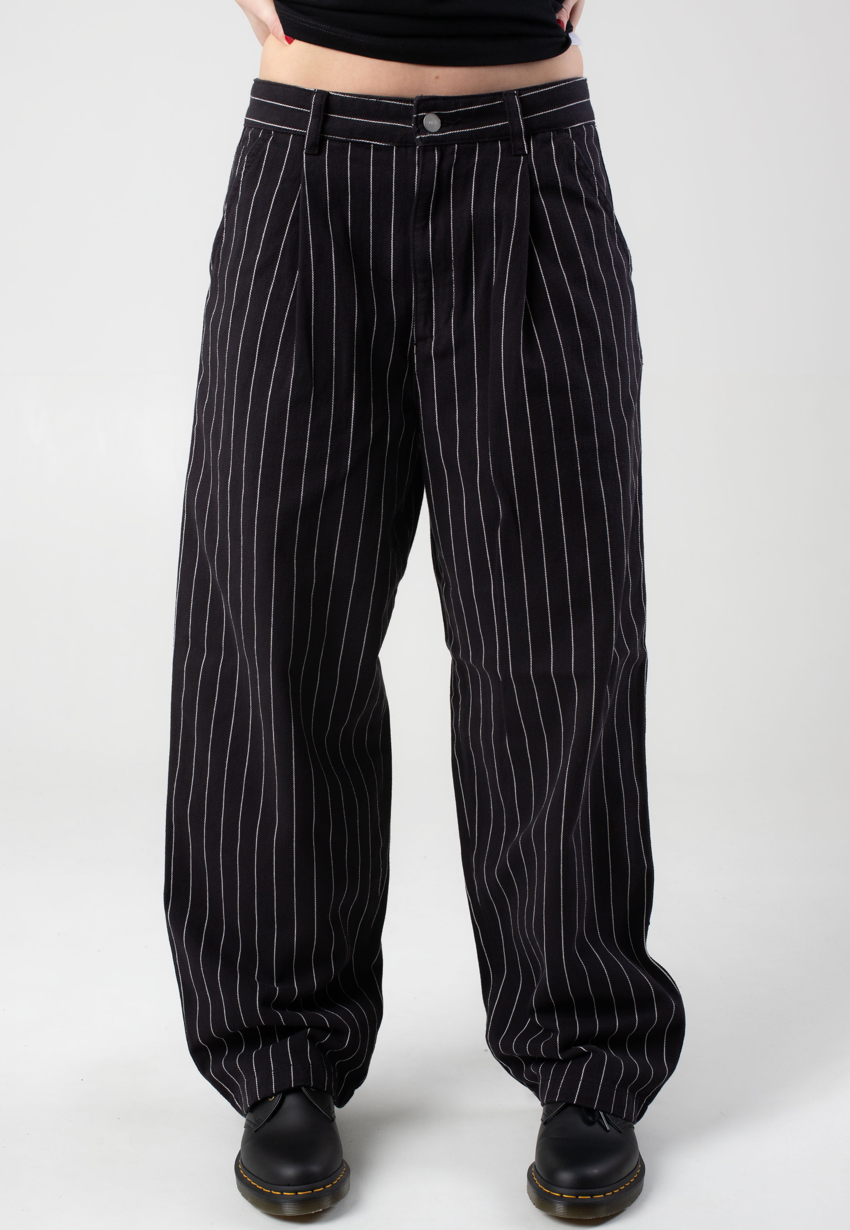 Carhartt WIP - W' Hendry Rinsed Seaton Stripe/Black/Wax - Pants | Women-Image