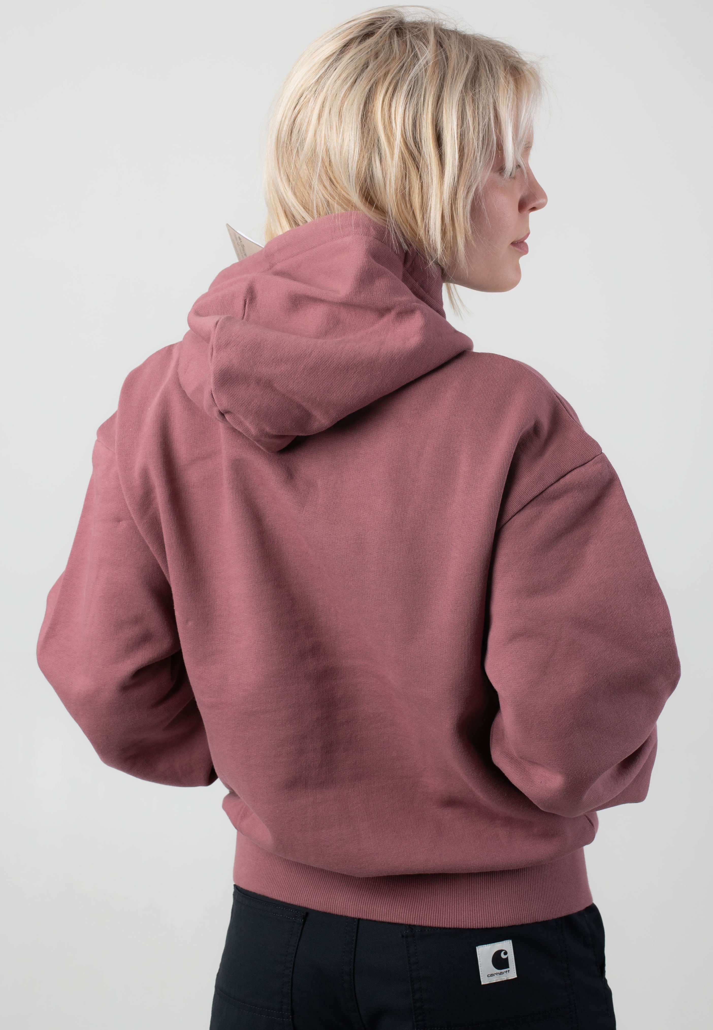 Carhartt WIP - W' Hooded Casey Dusky Pink/Silver - Hoodie | Women-Image