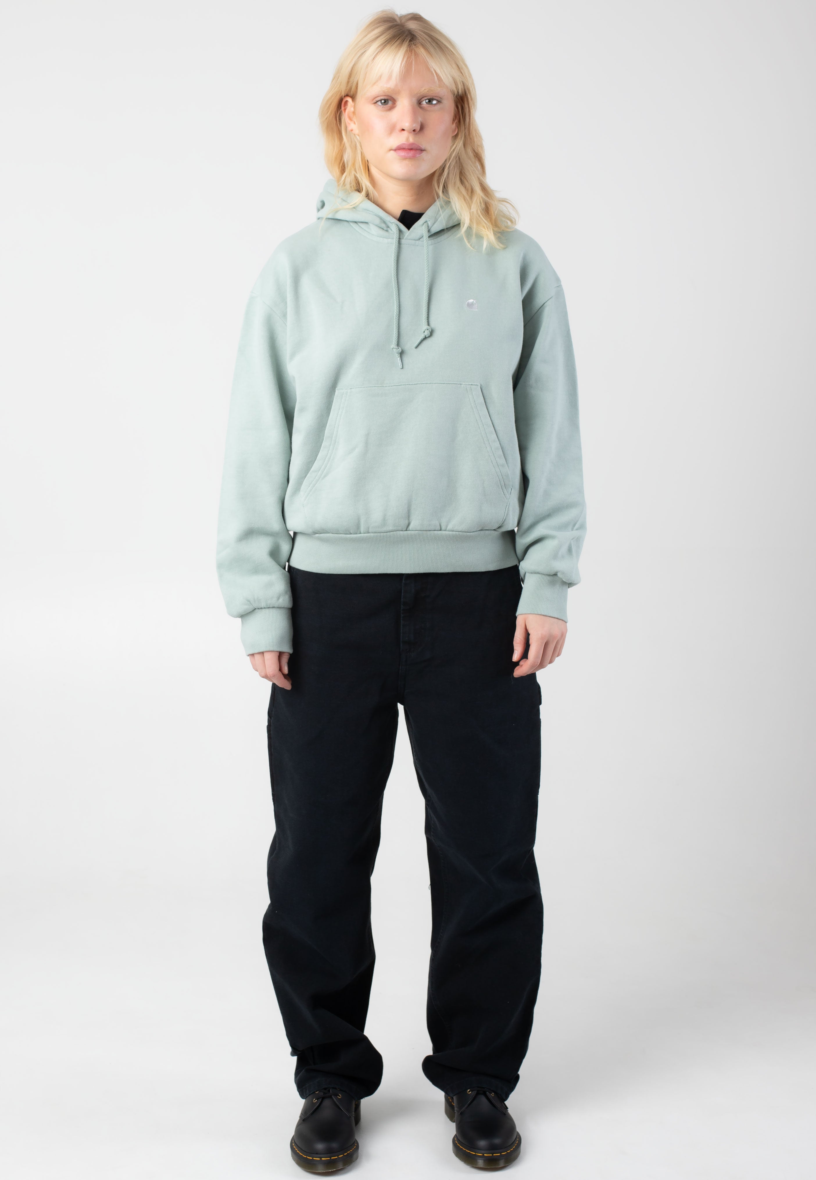 Carhartt WIP - W' Hooded Casey Frosted Green/Silver - Hoodie | Women-Image