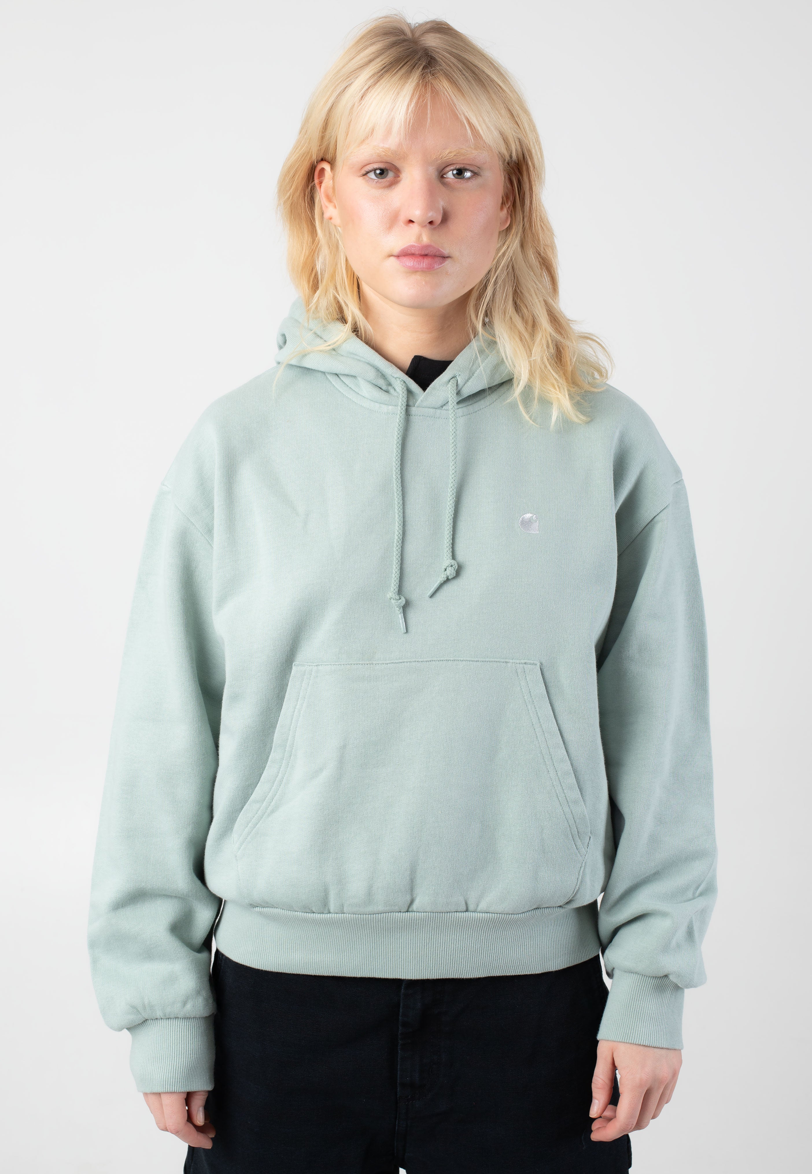 Carhartt WIP - W' Hooded Casey Frosted Green/Silver - Hoodie | Women-Image
