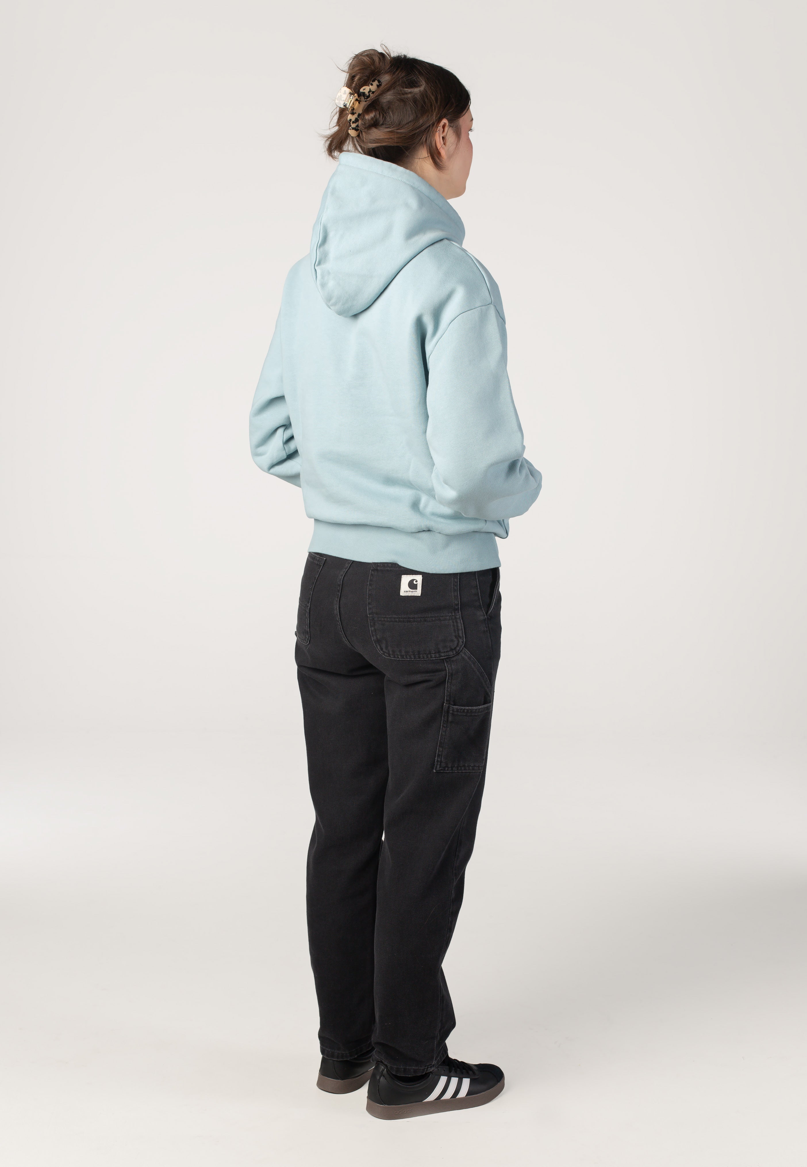 Carhartt WIP - W' Hooded Casey Tourmaline/Silver - Hoodie | Women-Image