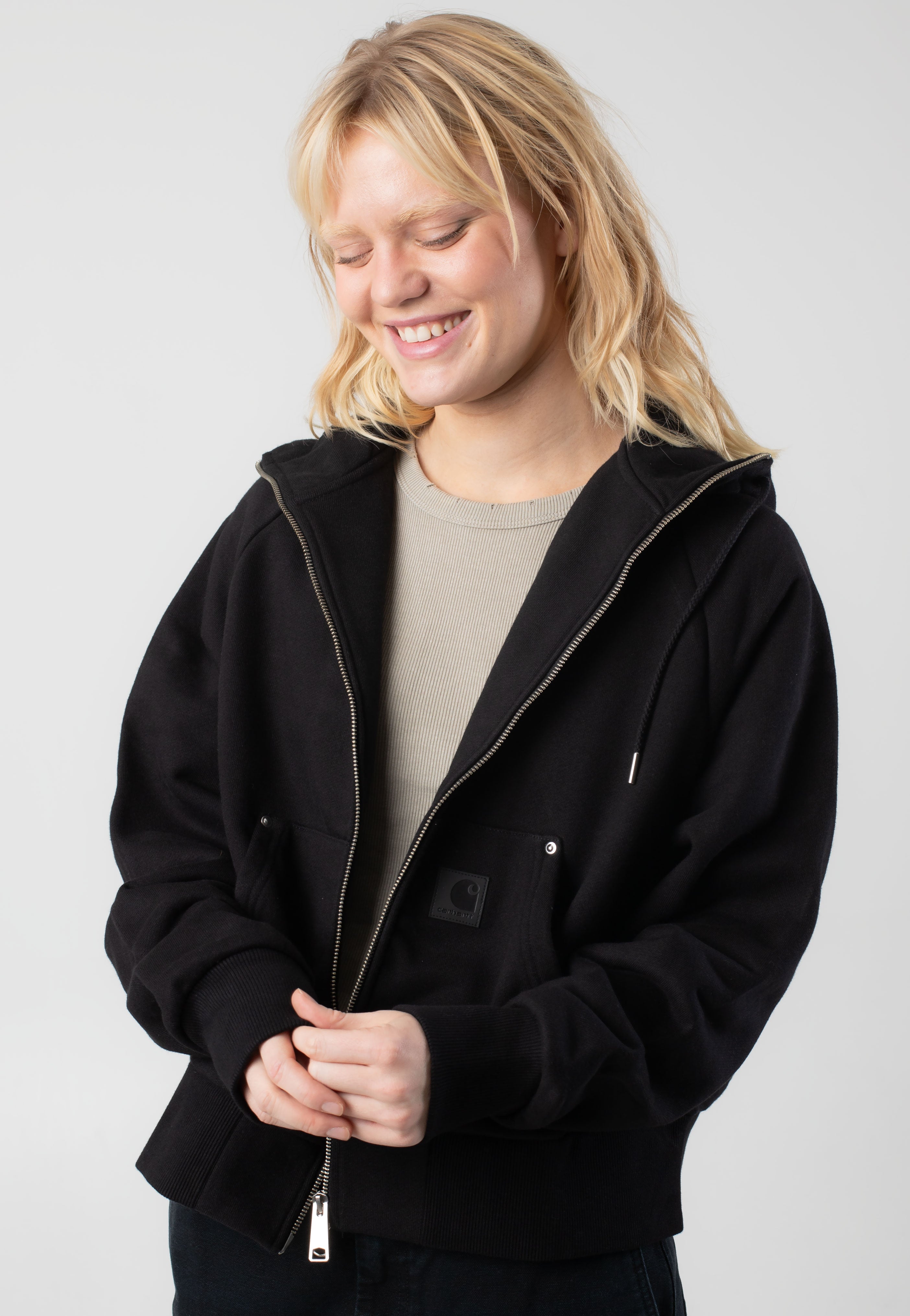 Carhartt WIP - W' Hooded Eldon Black - Jacket | Women-Image