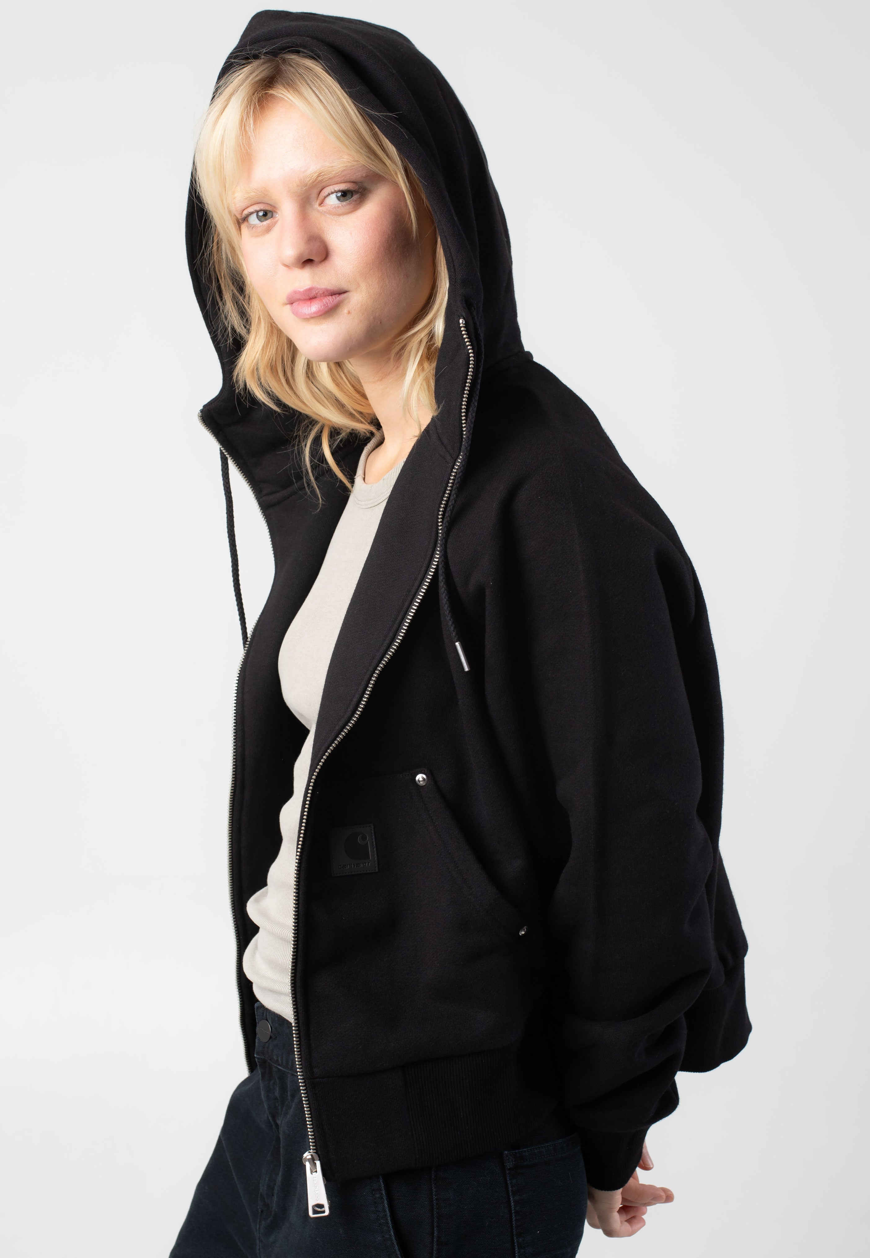 Carhartt WIP - W' Hooded Eldon Black - Jacket | Women-Image