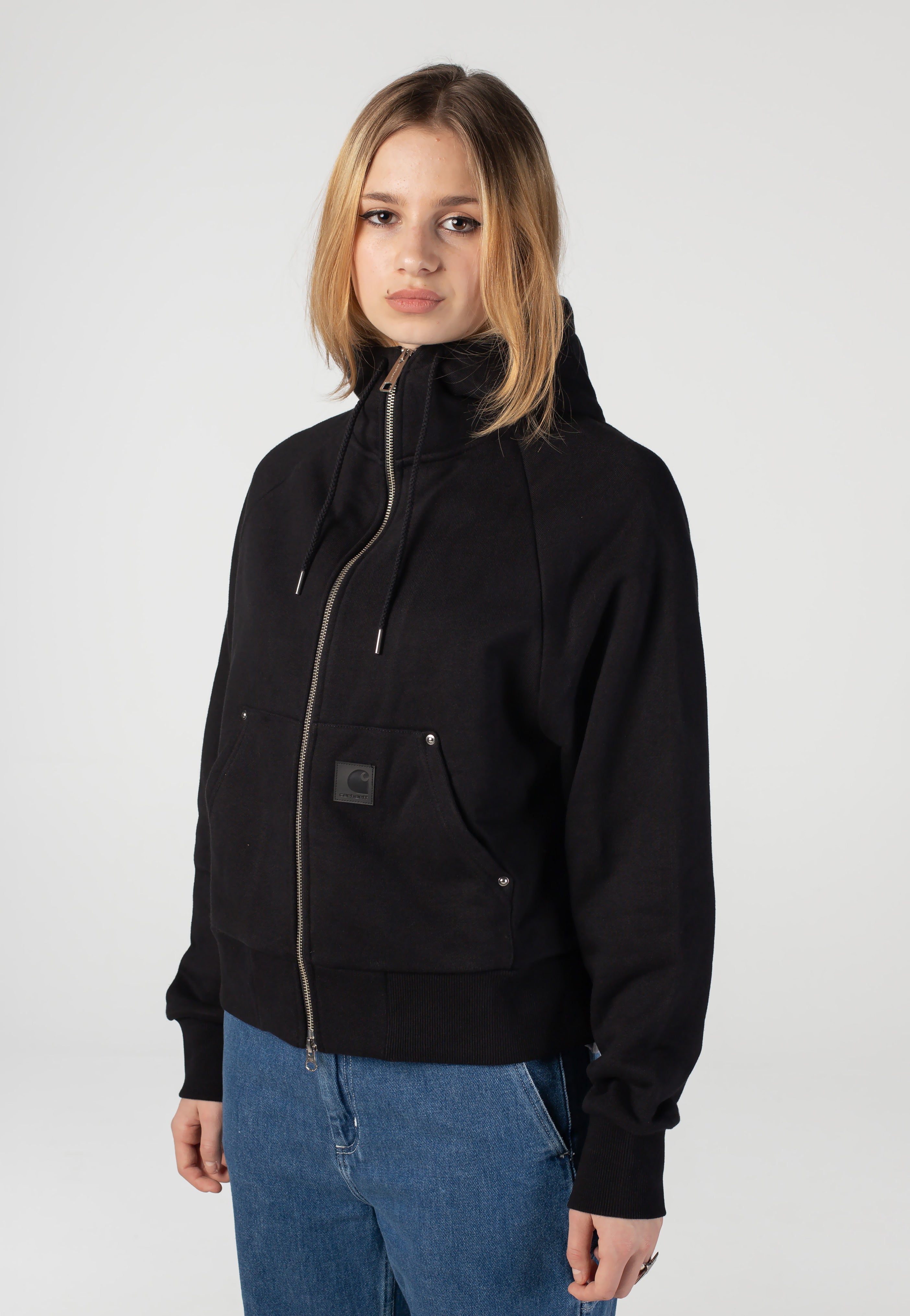 Carhartt WIP - W' Hooded Eldon Black - Jacket | Women-Image