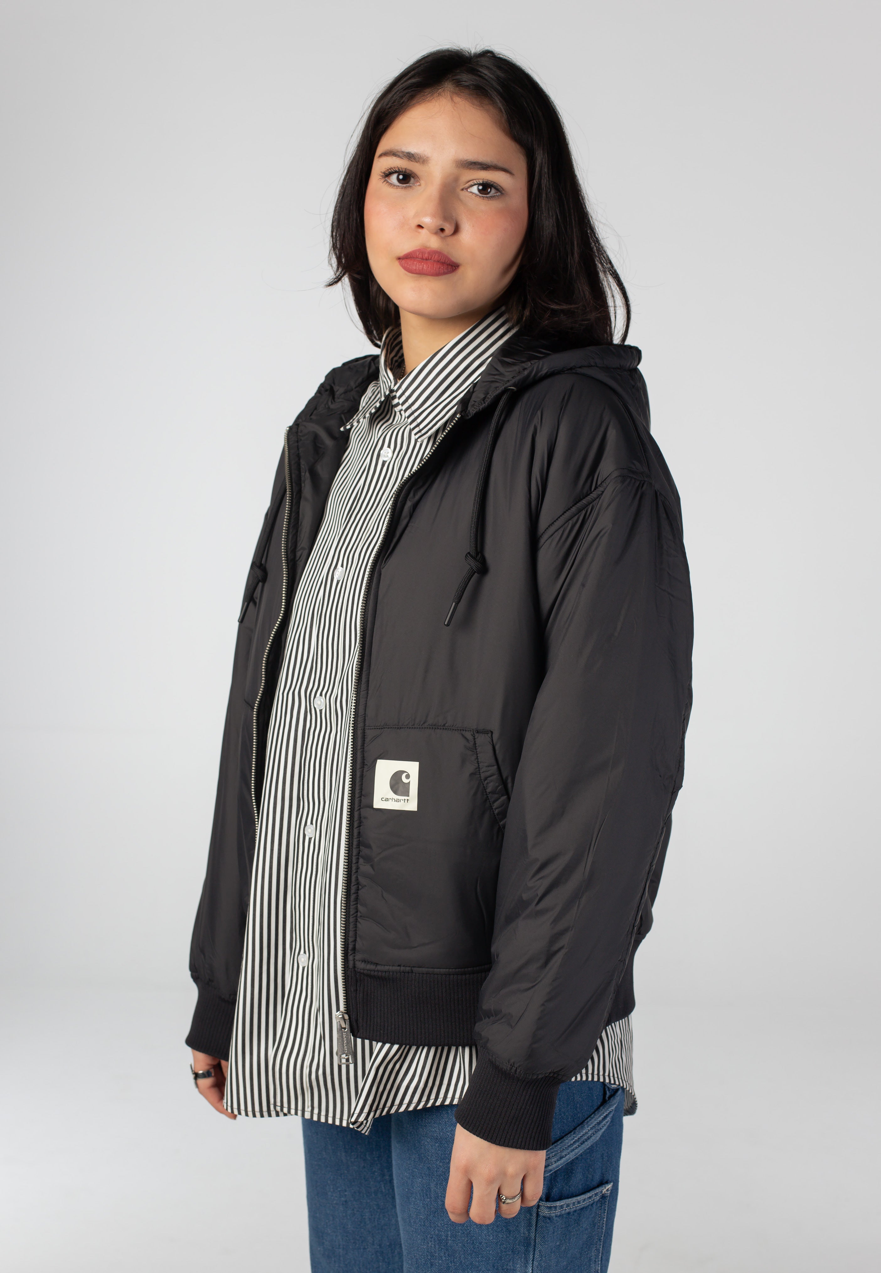 Carhartt WIP - W' Hooded Gadd Black - Jacket | Women-Image