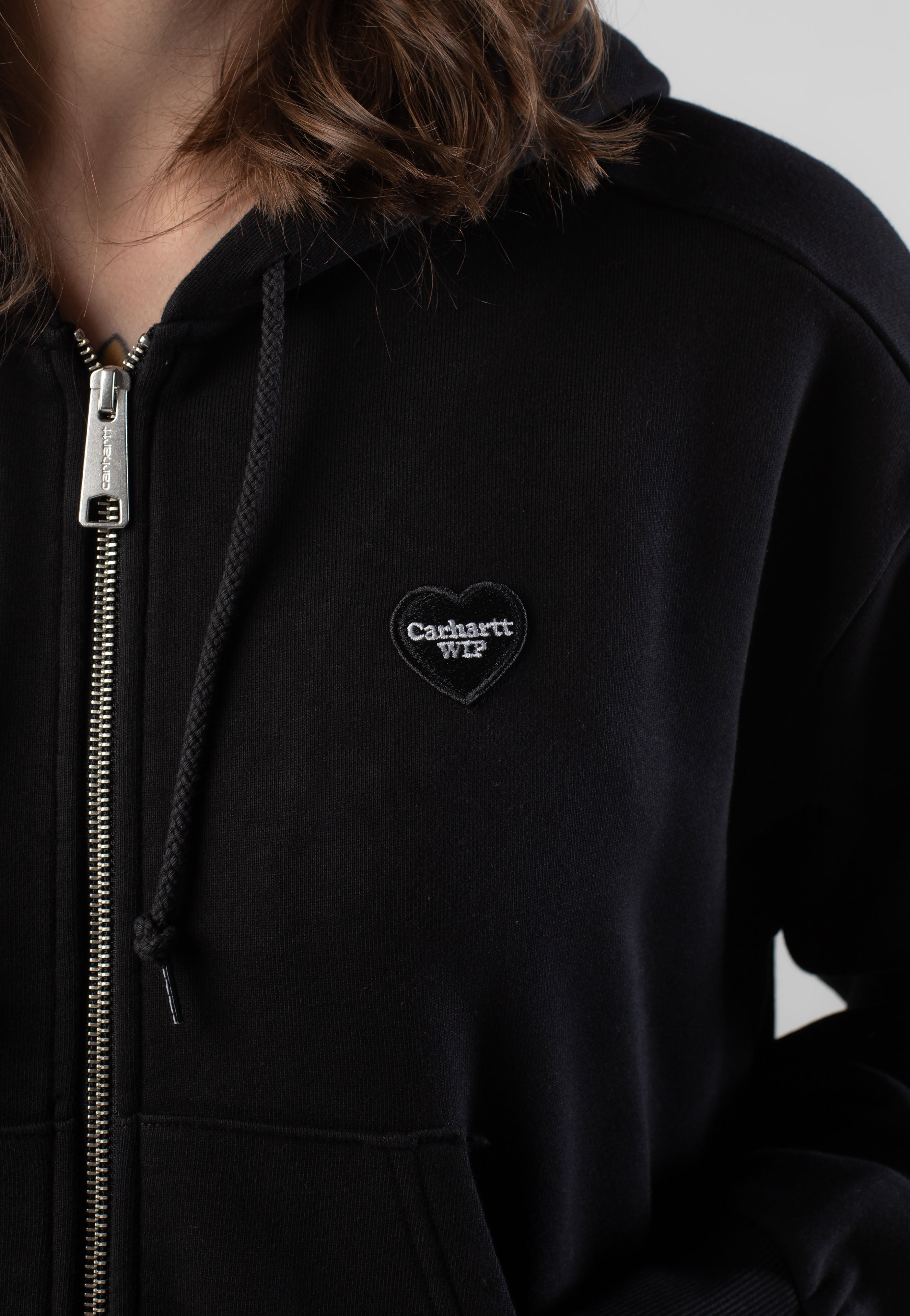 W' Hooded Heart II Hartt Black - Zipper
