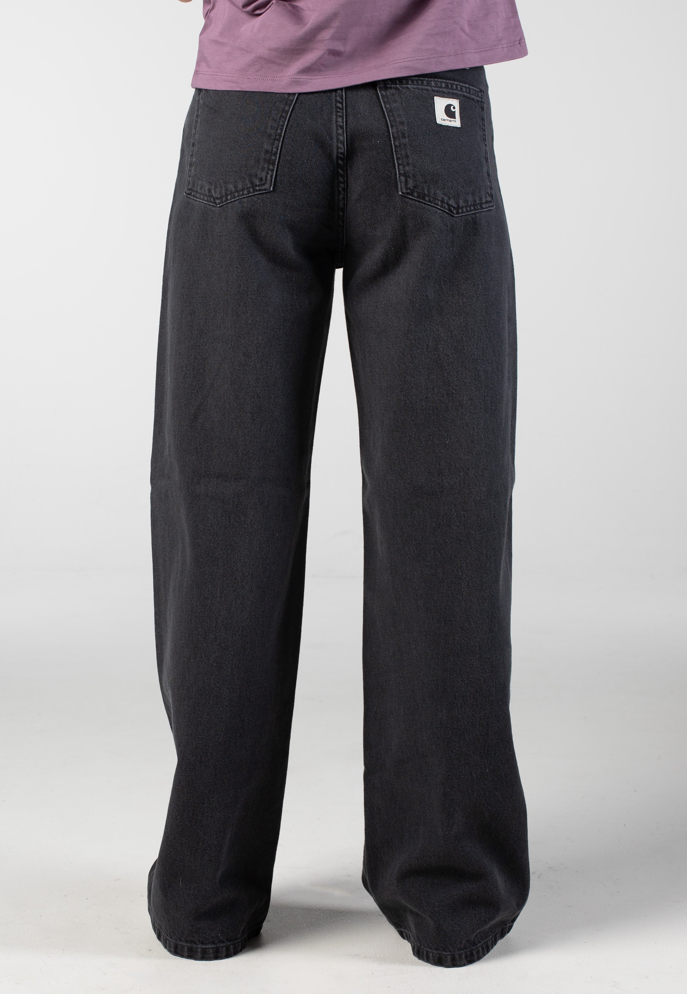 Carhartt WIP - W' Jane Heavy Stone Wash Black - Pants | Women-Image