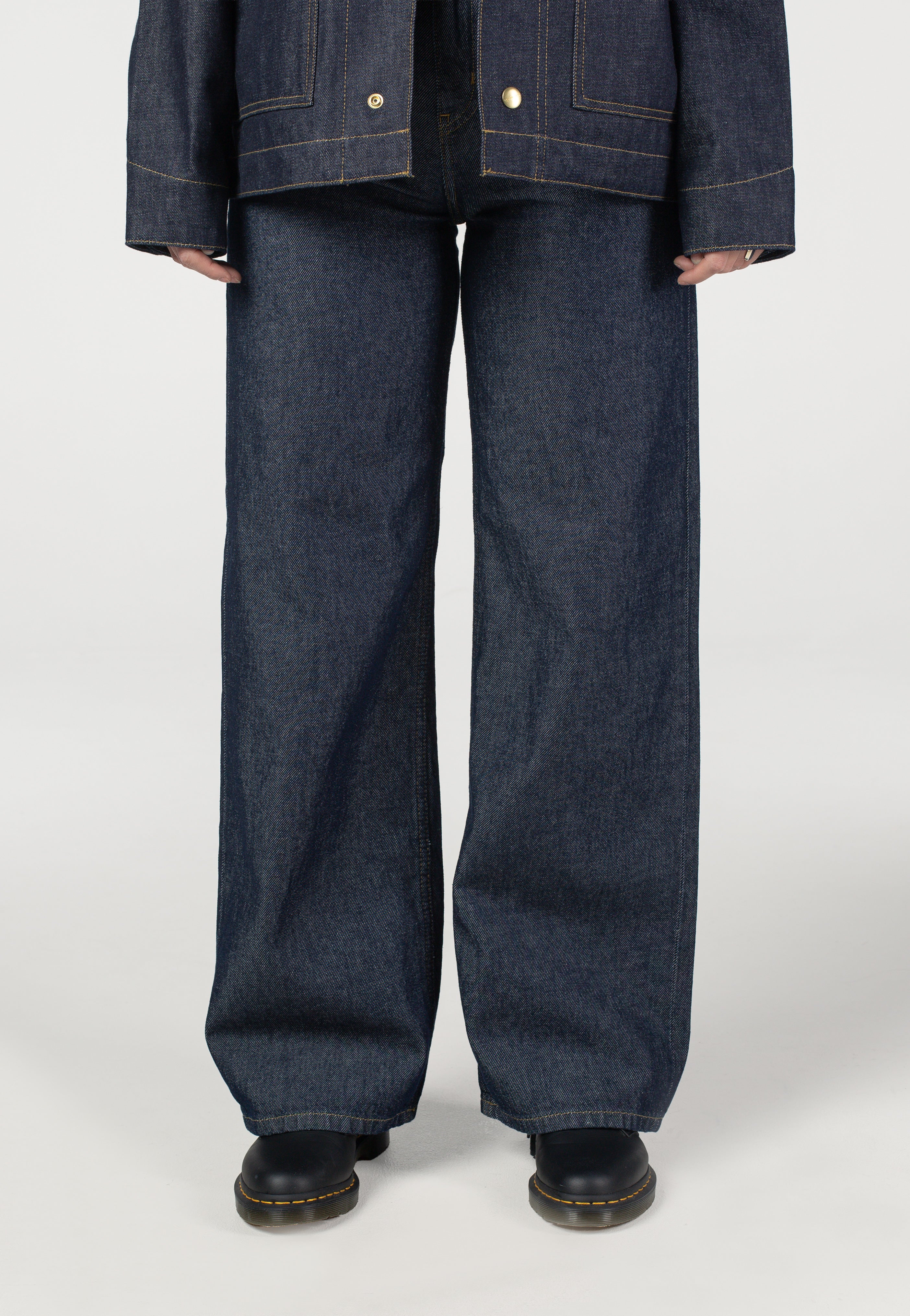 Carhartt WIP - W' Jane Rinsed Blue - Pants | Women-Image