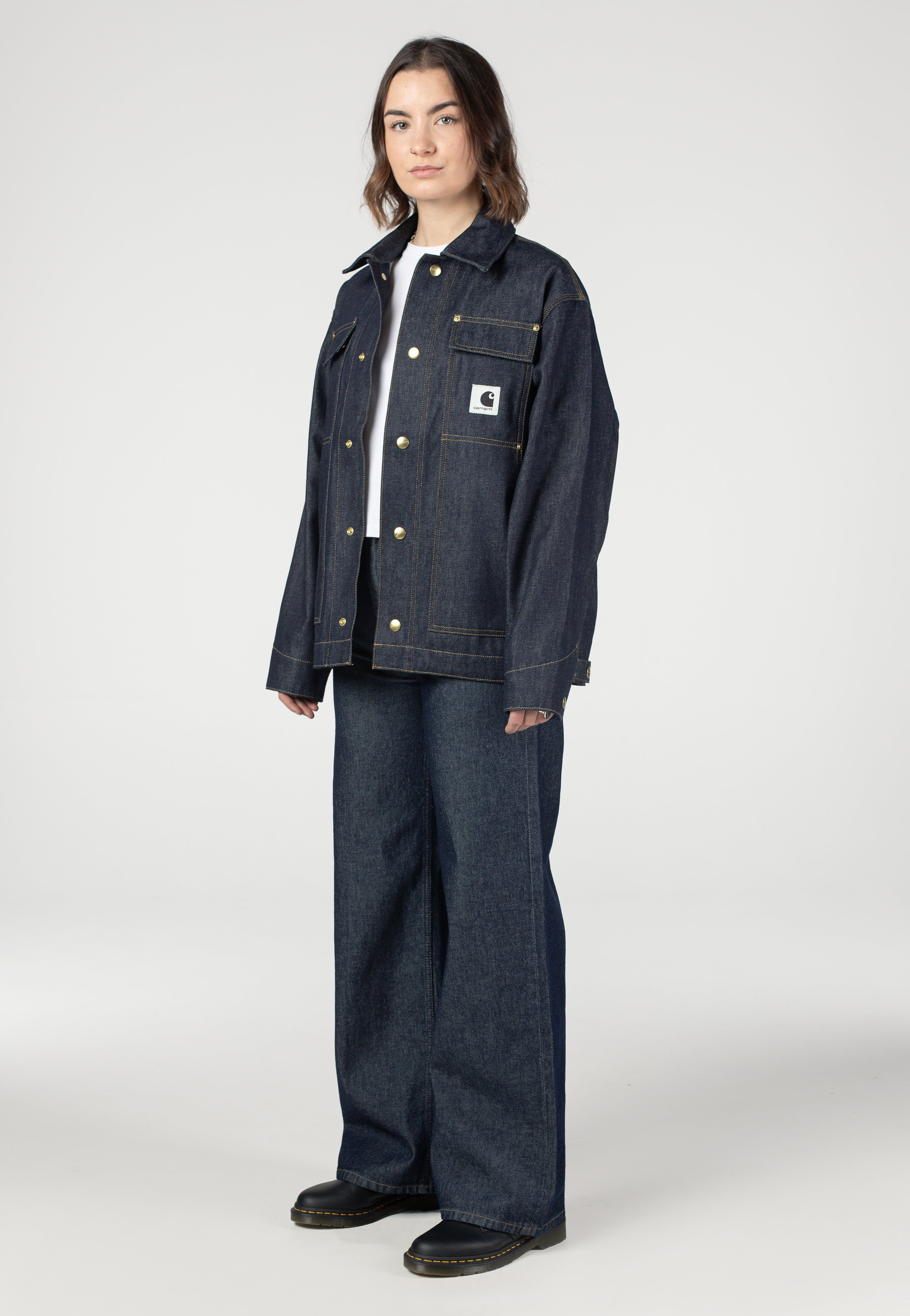 Carhartt WIP - W' Jane Rinsed Blue - Pants | Women-Image