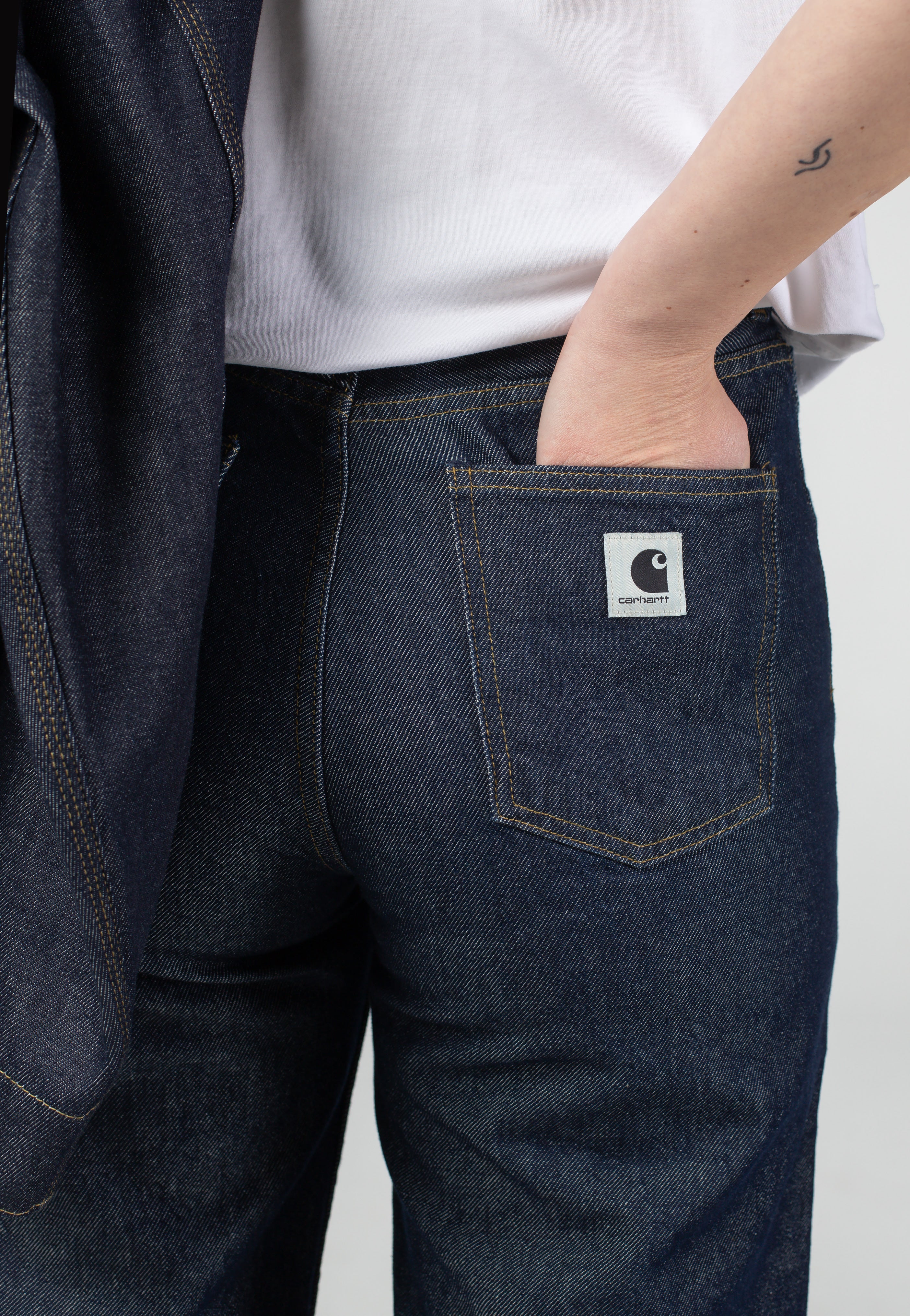 Carhartt WIP - W' Jane Rinsed Blue - Pants | Women-Image