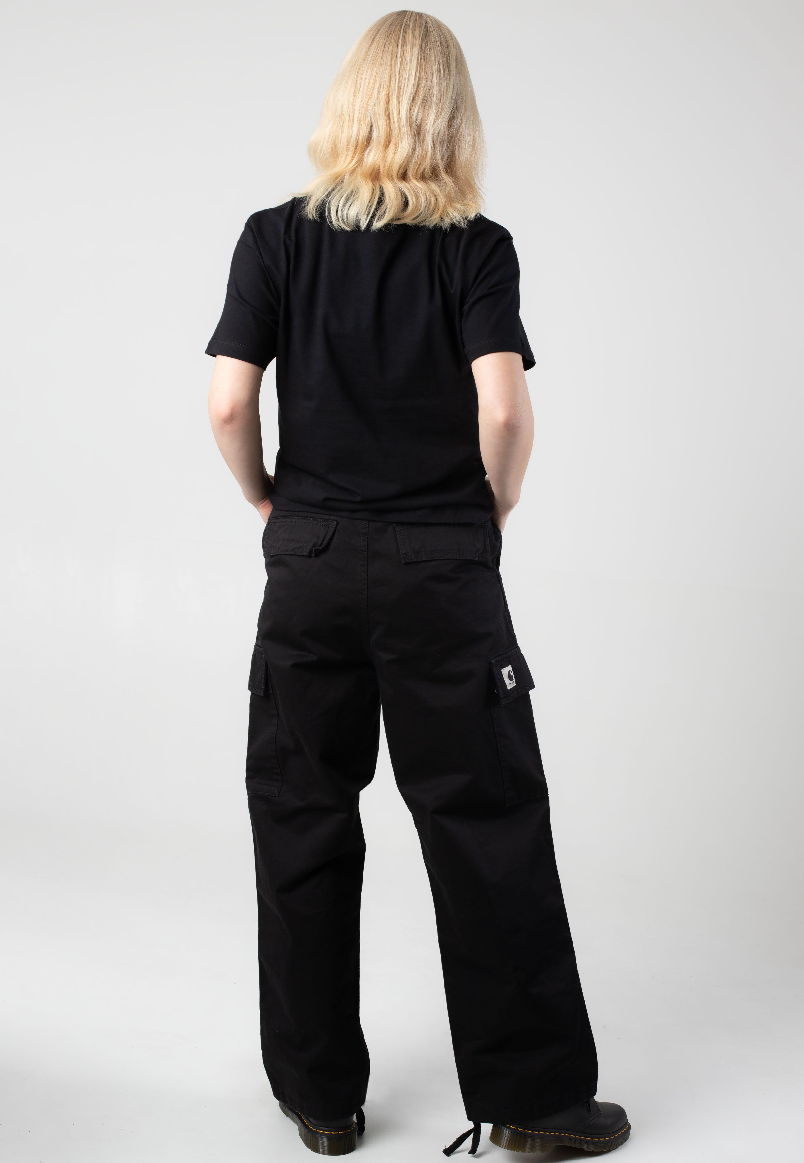 Carhartt WIP - W' Kingston Stone Washed Black - Pants | Women-Image