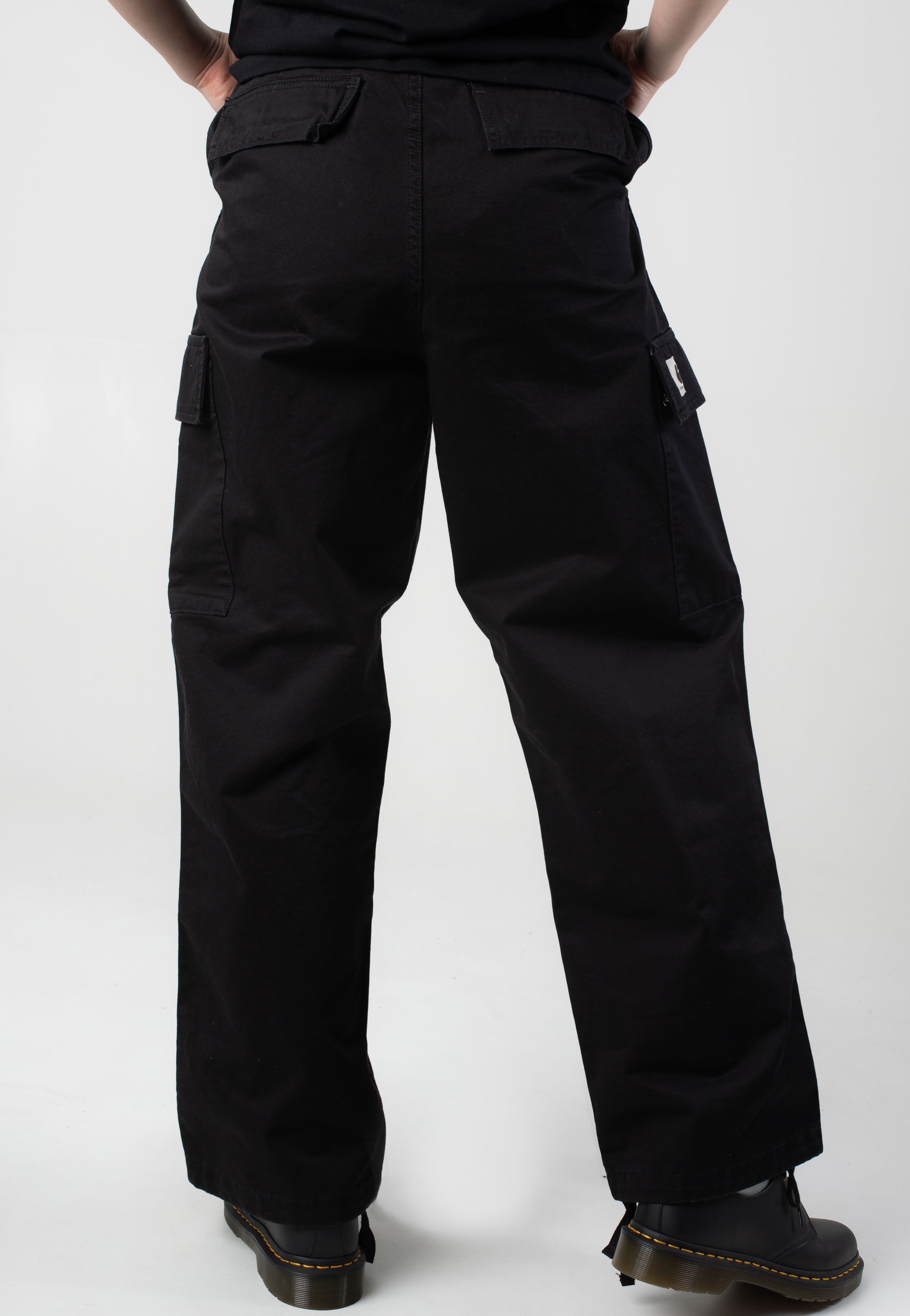Carhartt WIP - W' Kingston Stone Washed Black - Pants | Women-Image