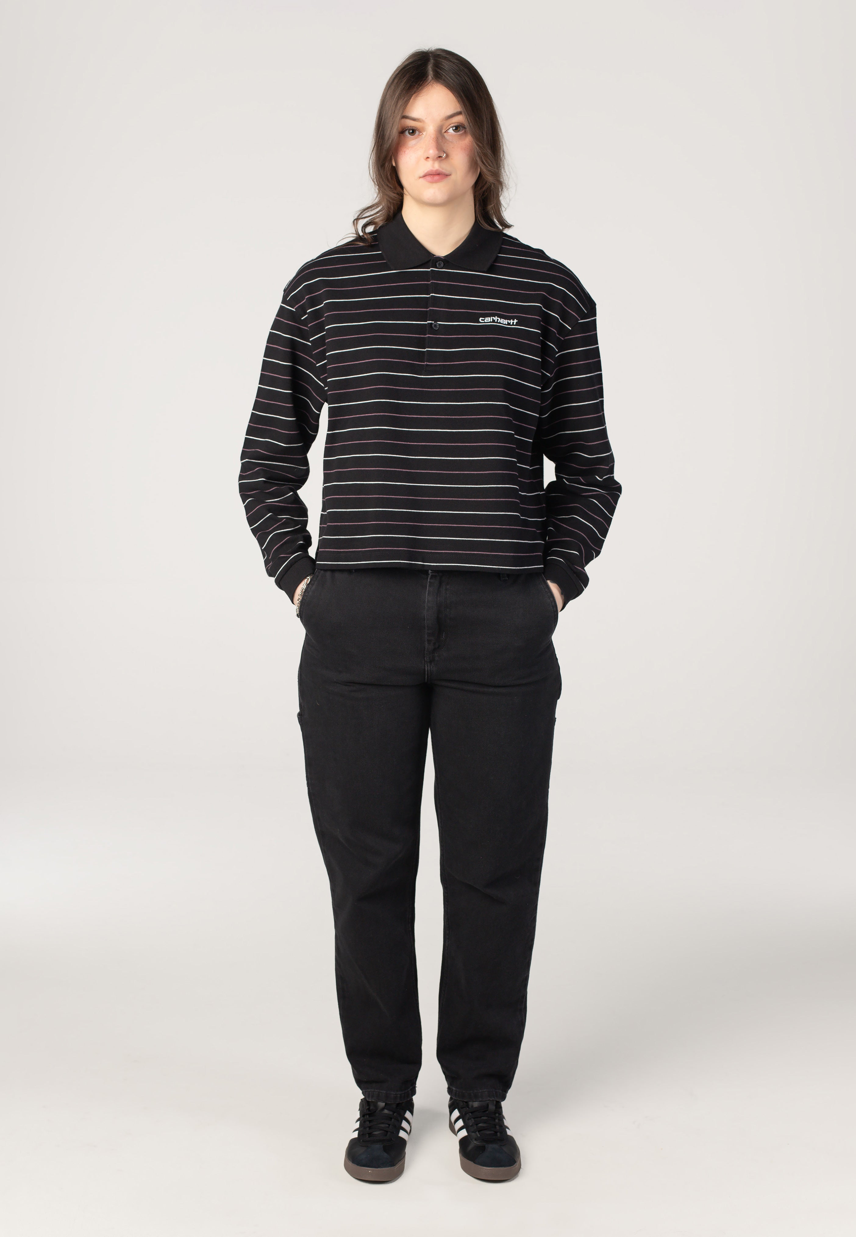 Carhartt WIP - W' Mabel Stripe/Black - Longsleeve | Women-Image