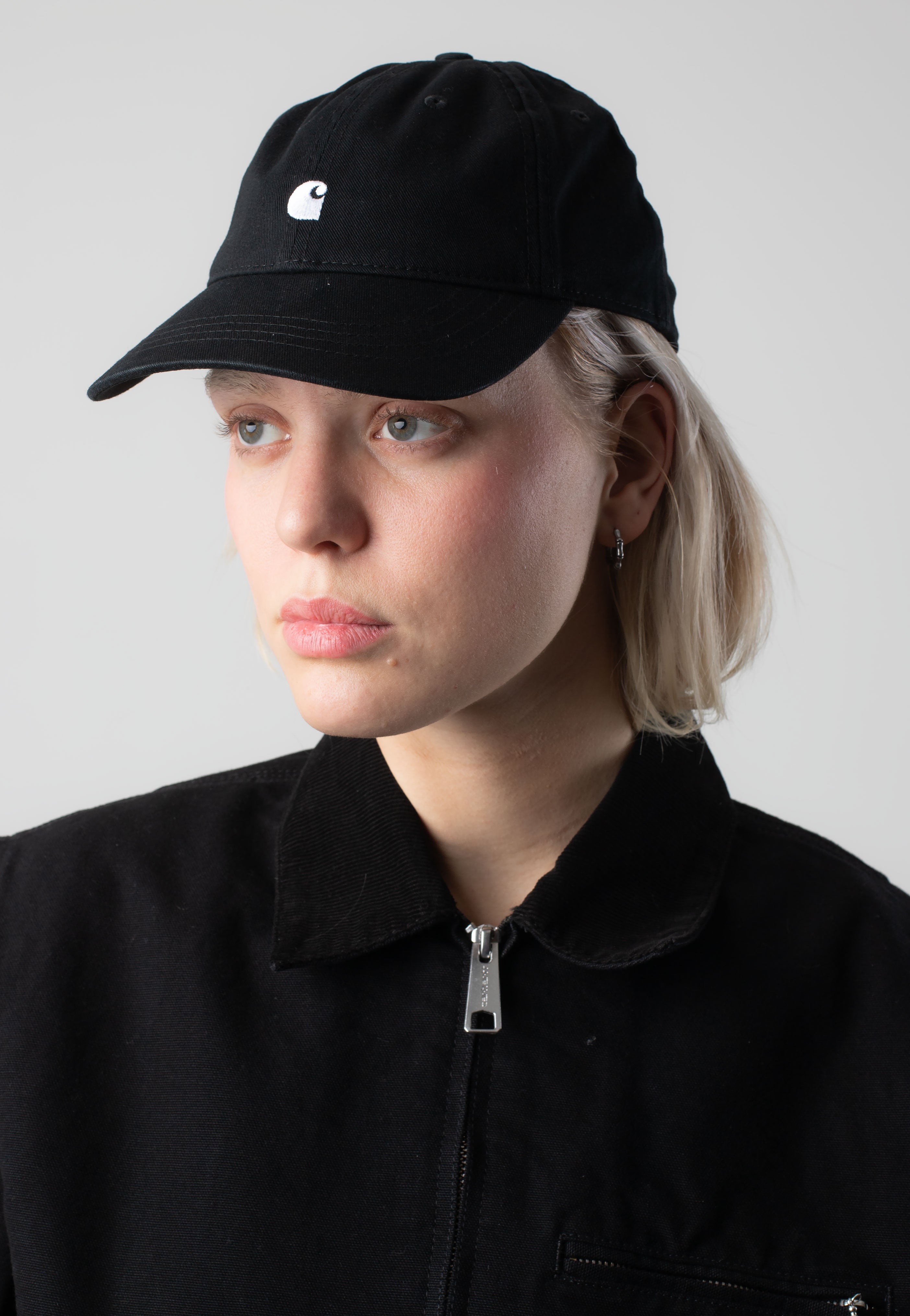 Carhartt WIP - W' Madison Logo Black/White - Cap | Women-Image