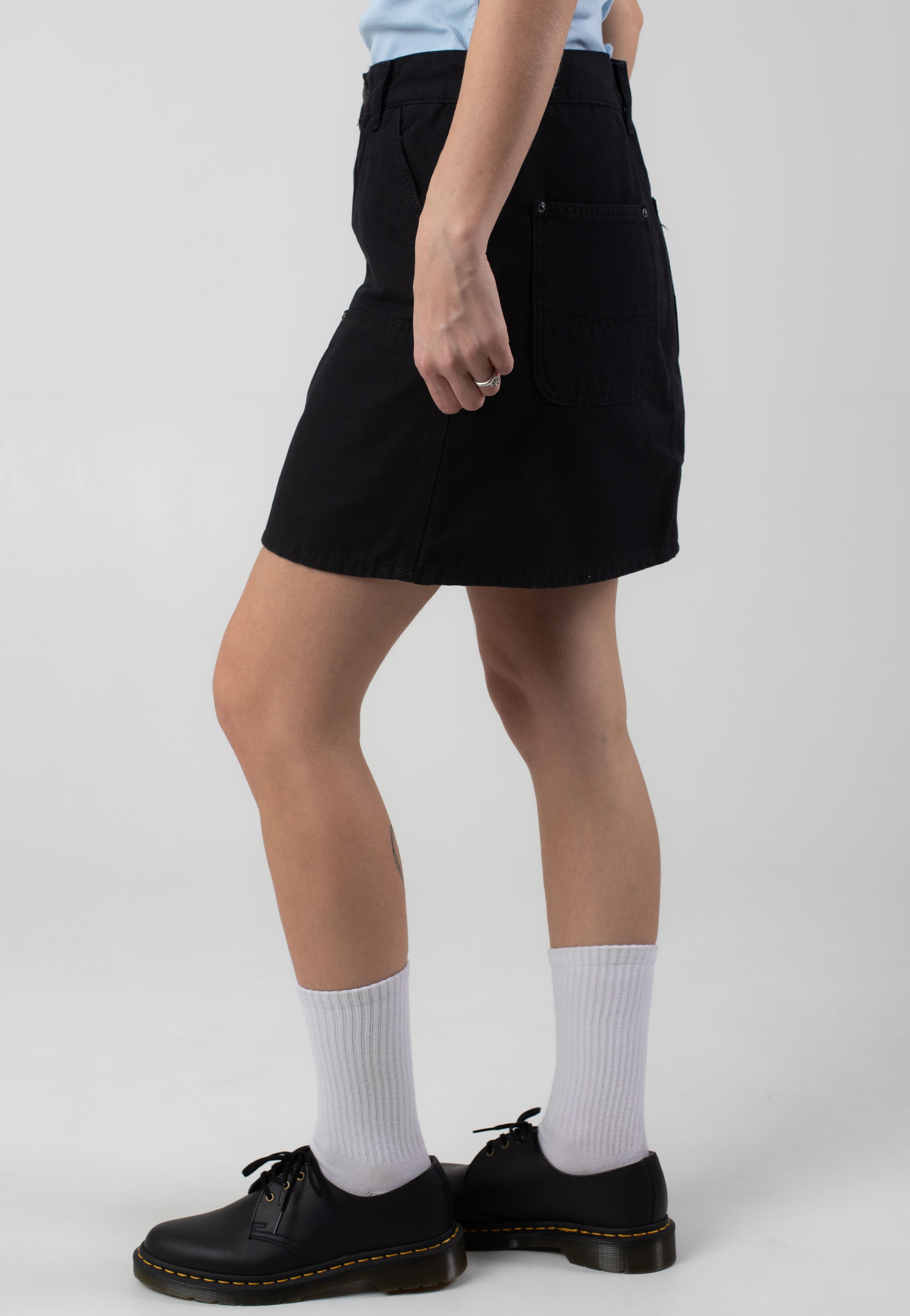 Carhartt WIP - W' Maeve Double Knee Stone Washed Black - Skirt | Women-Image