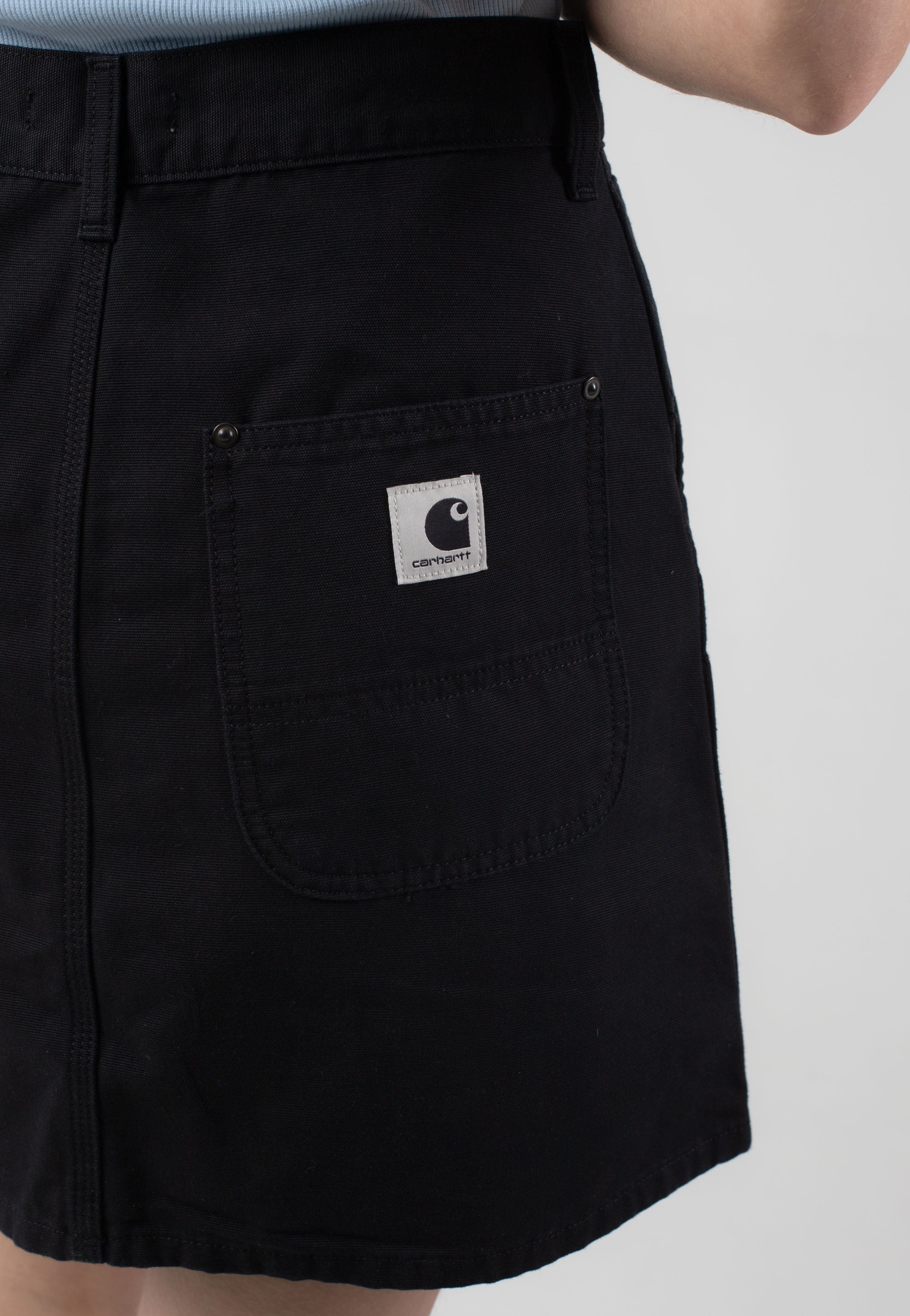 Carhartt WIP - W' Maeve Double Knee Stone Washed Black - Skirt | Women-Image