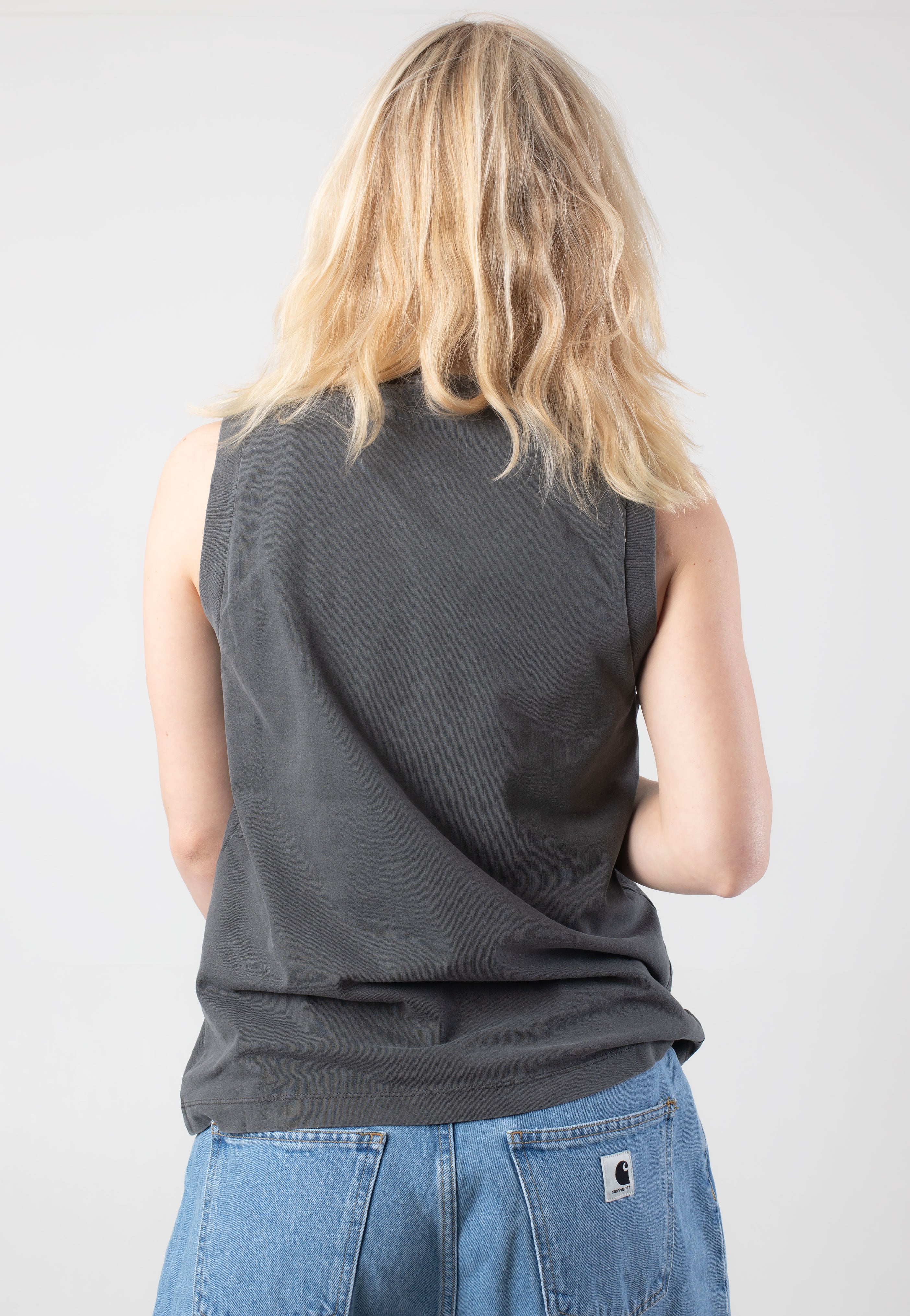 Carhartt WIP - W' Nelson A Garment Dyed Graphite - Tank | Women-Image