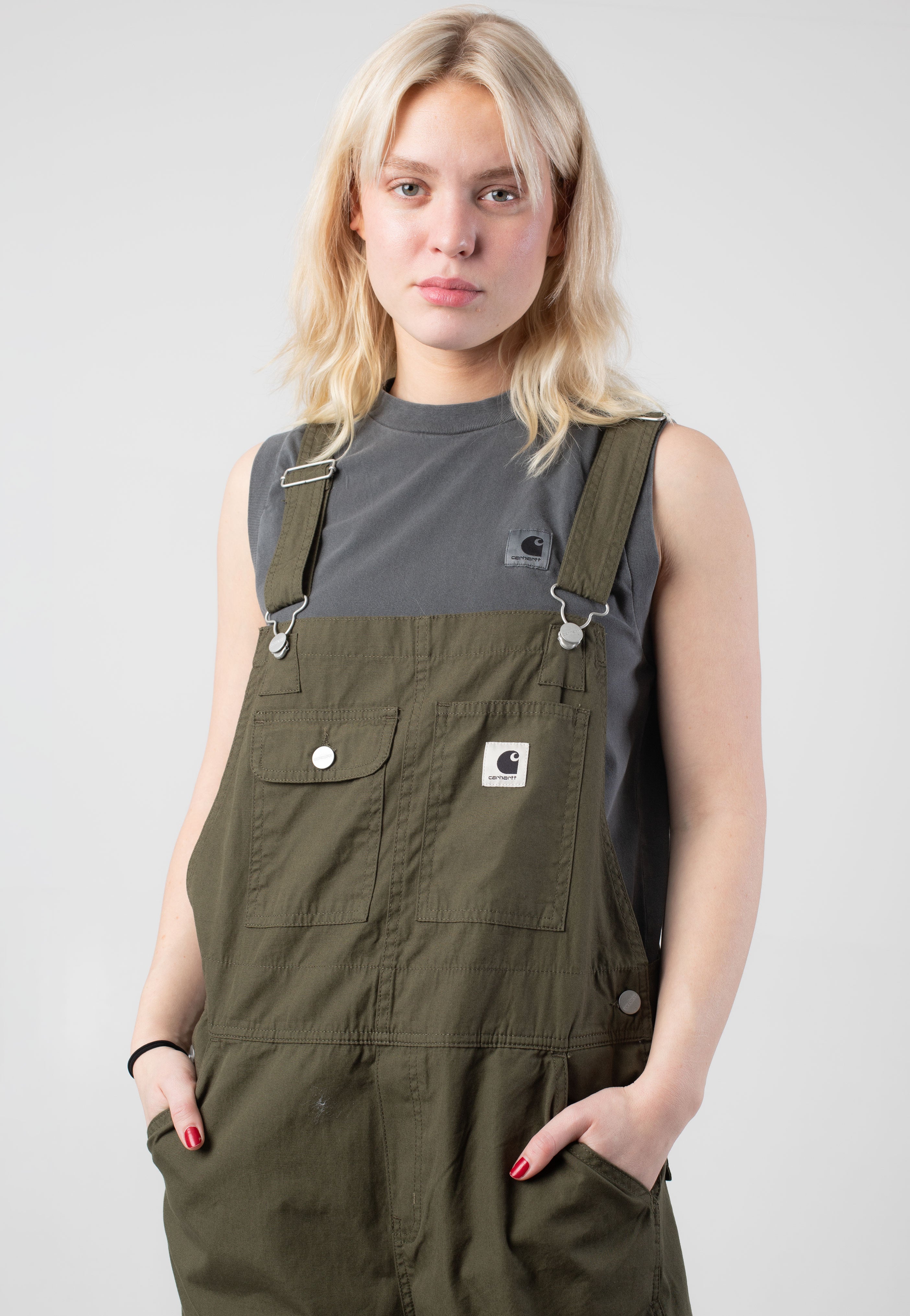 Carhartt WIP - W' Nelson A Garment Dyed Graphite - Tank | Women-Image