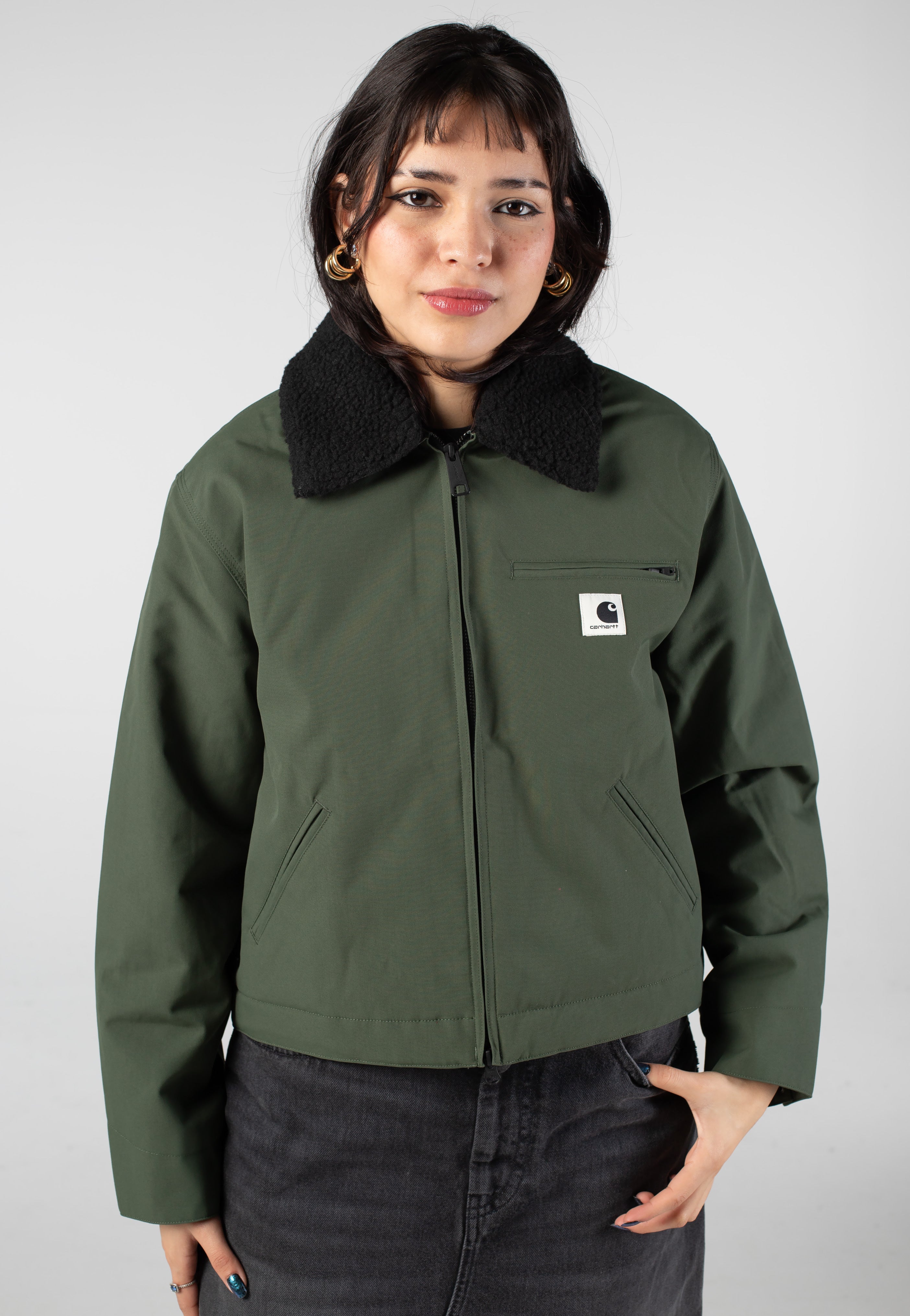 Carhartt / ジャケット/XL/ポリエステル/GRN Carhartt WIP - W' Newkirk Opuntia/Wild Dog Print - Jacket