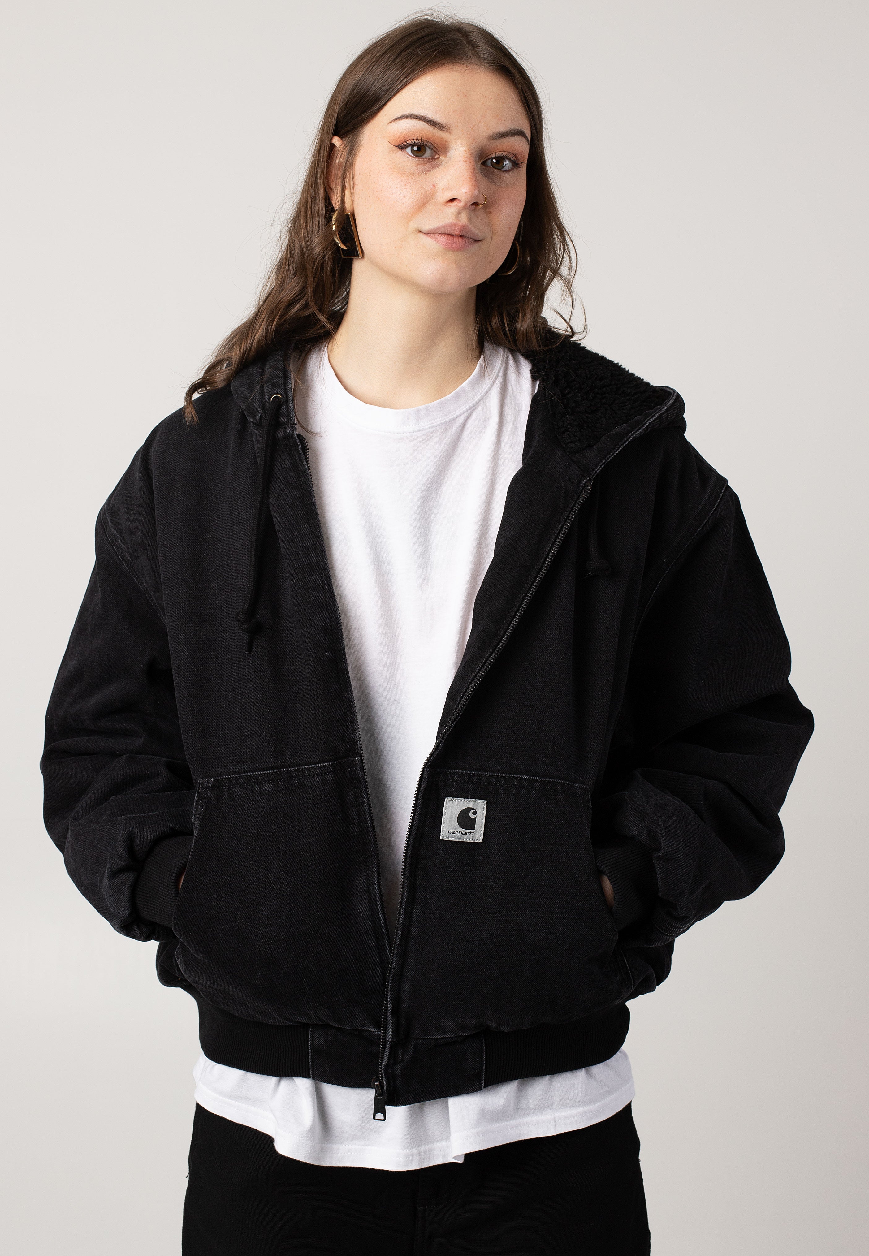 Carhartt WIP - W' Og Active Stone Washed Black - Jeans Jacket | Women-Image
