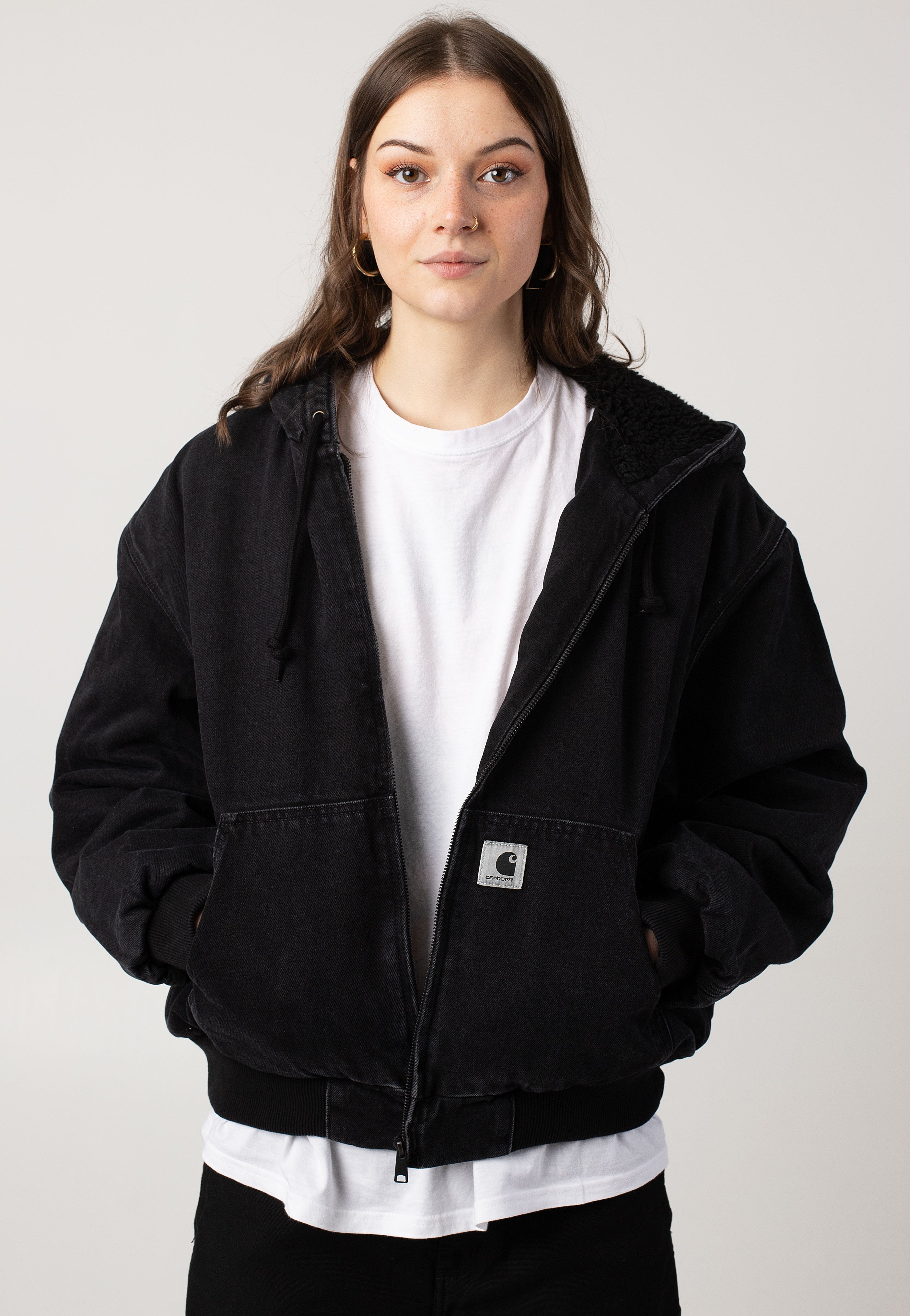 Carhartt WIP - W' Og Active Stone Washed Black - Jeans Jacket | Women-Image