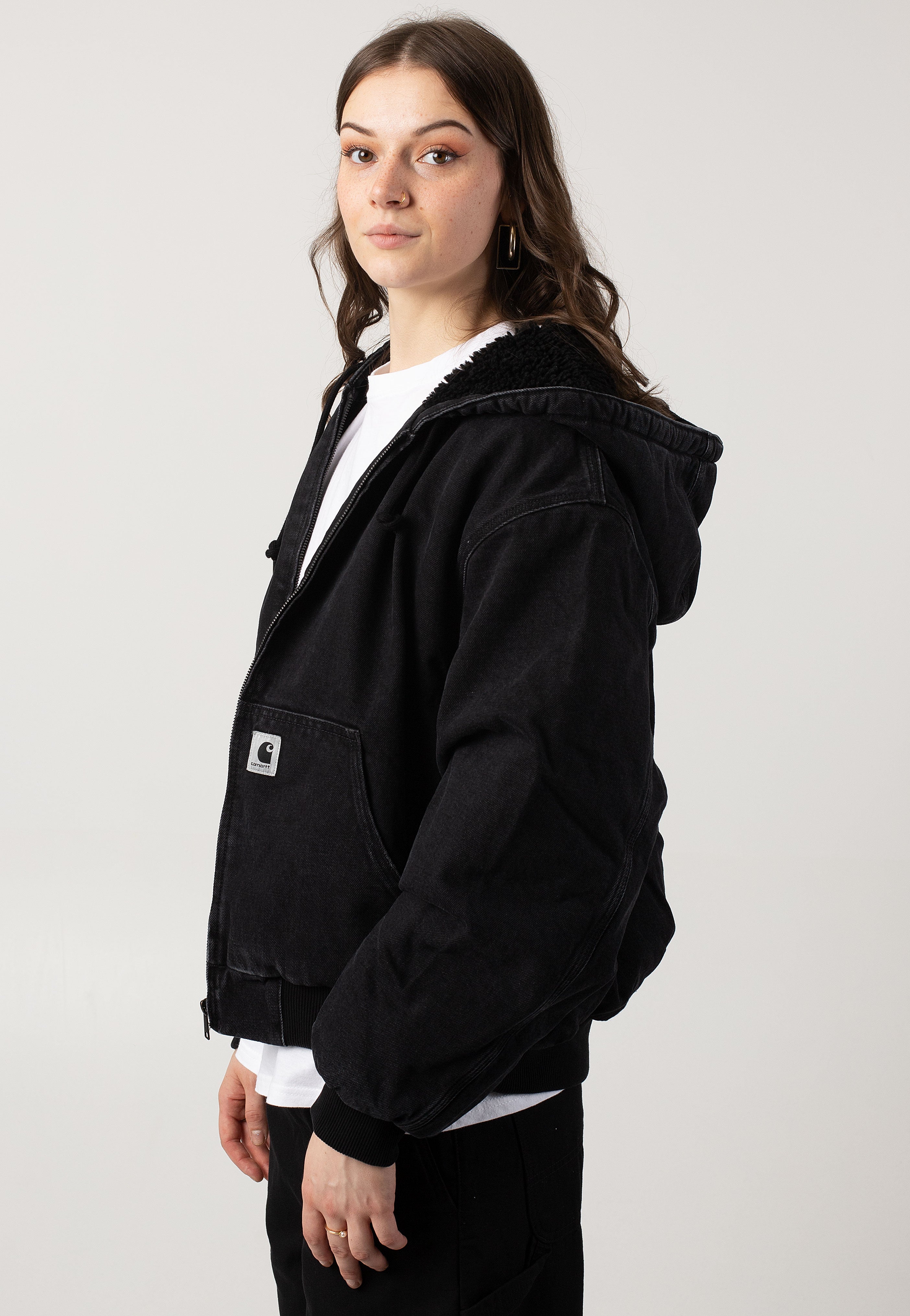 Carhartt WIP - W' Og Active Stone Washed Black - Jeans Jacket | Women-Image