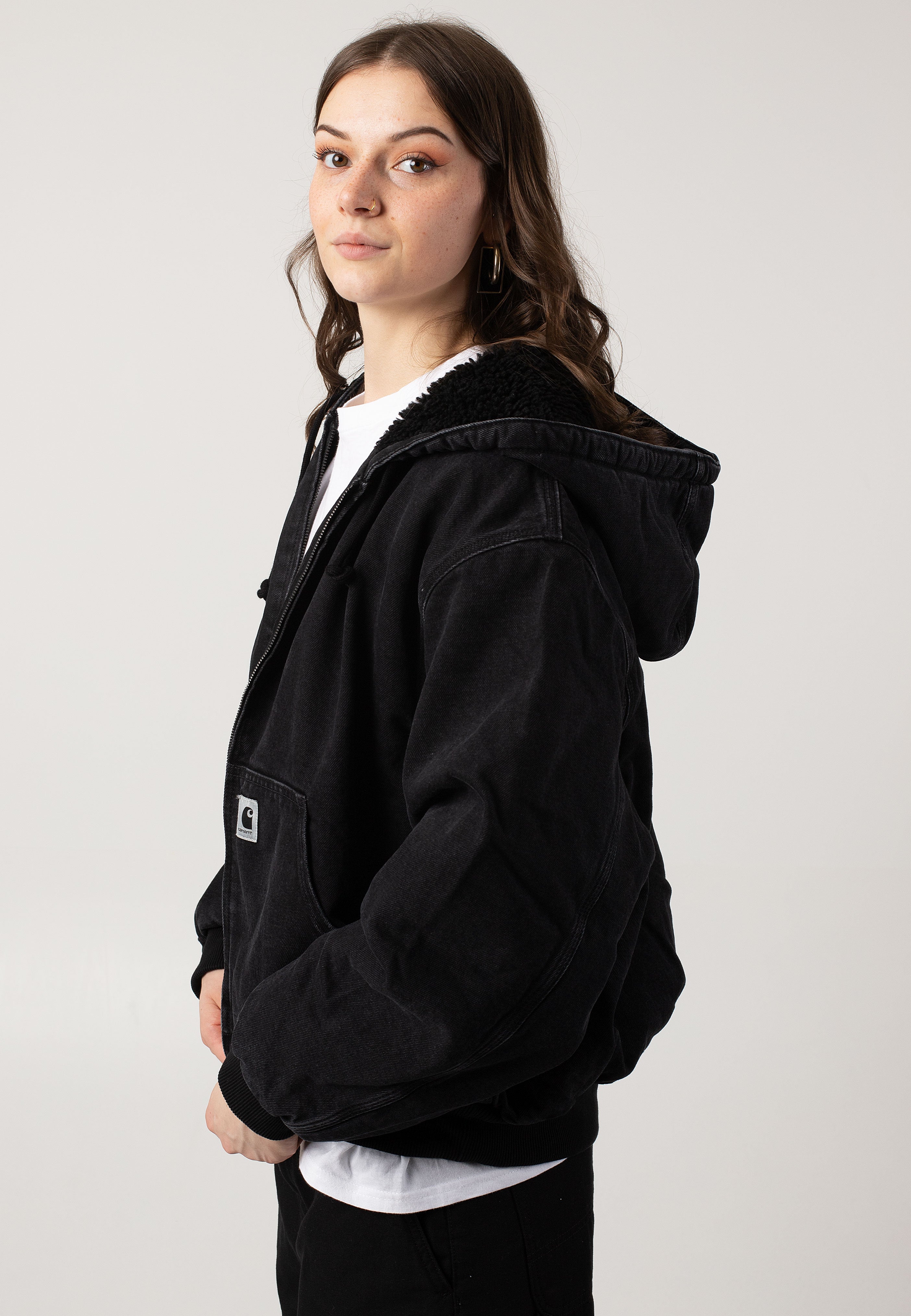 Carhartt WIP - W' Og Active Stone Washed Black - Jeans Jacket | Women-Image